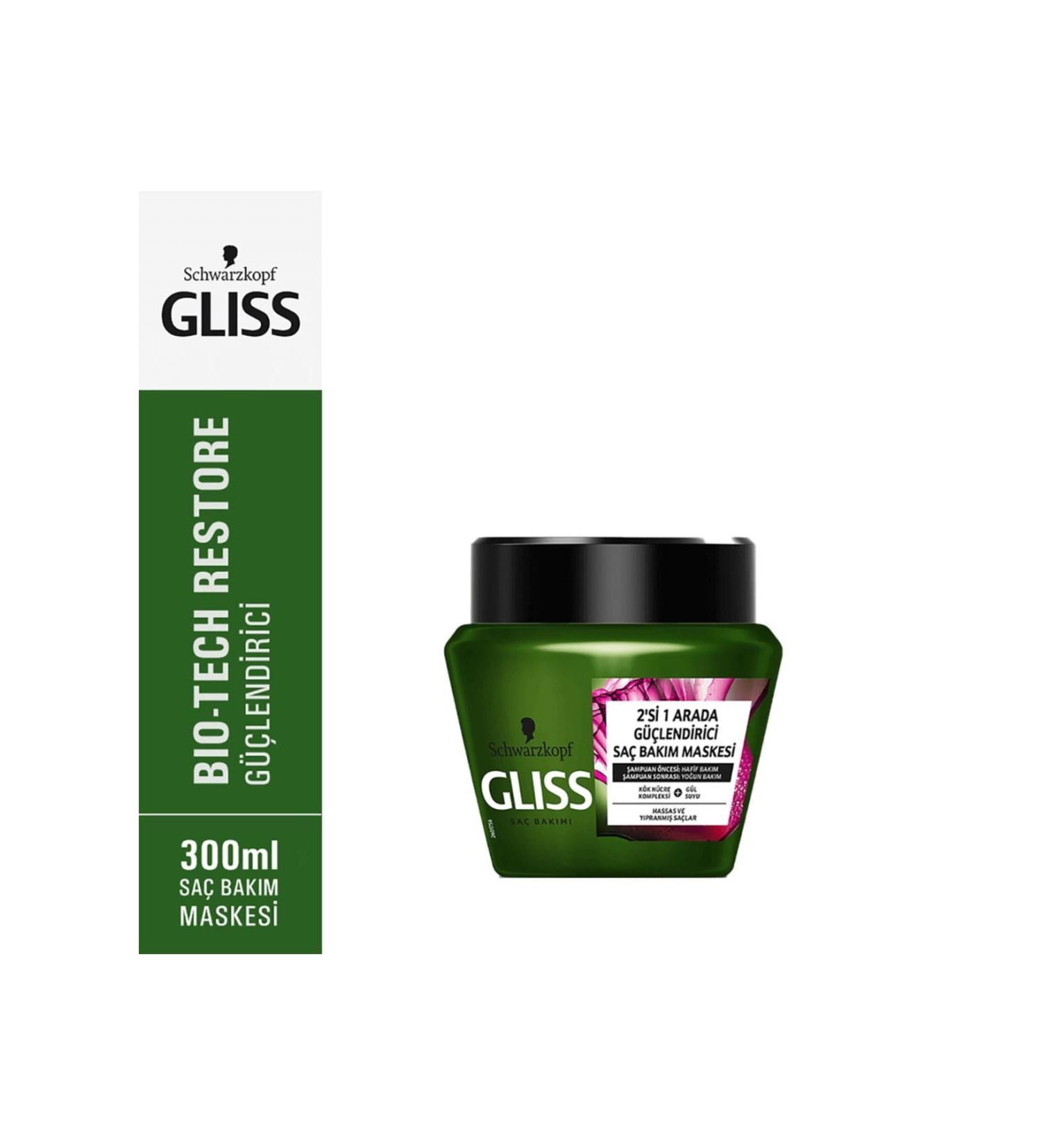 Gliss Bio-tech Hair Mask Strengthener 300 Ml