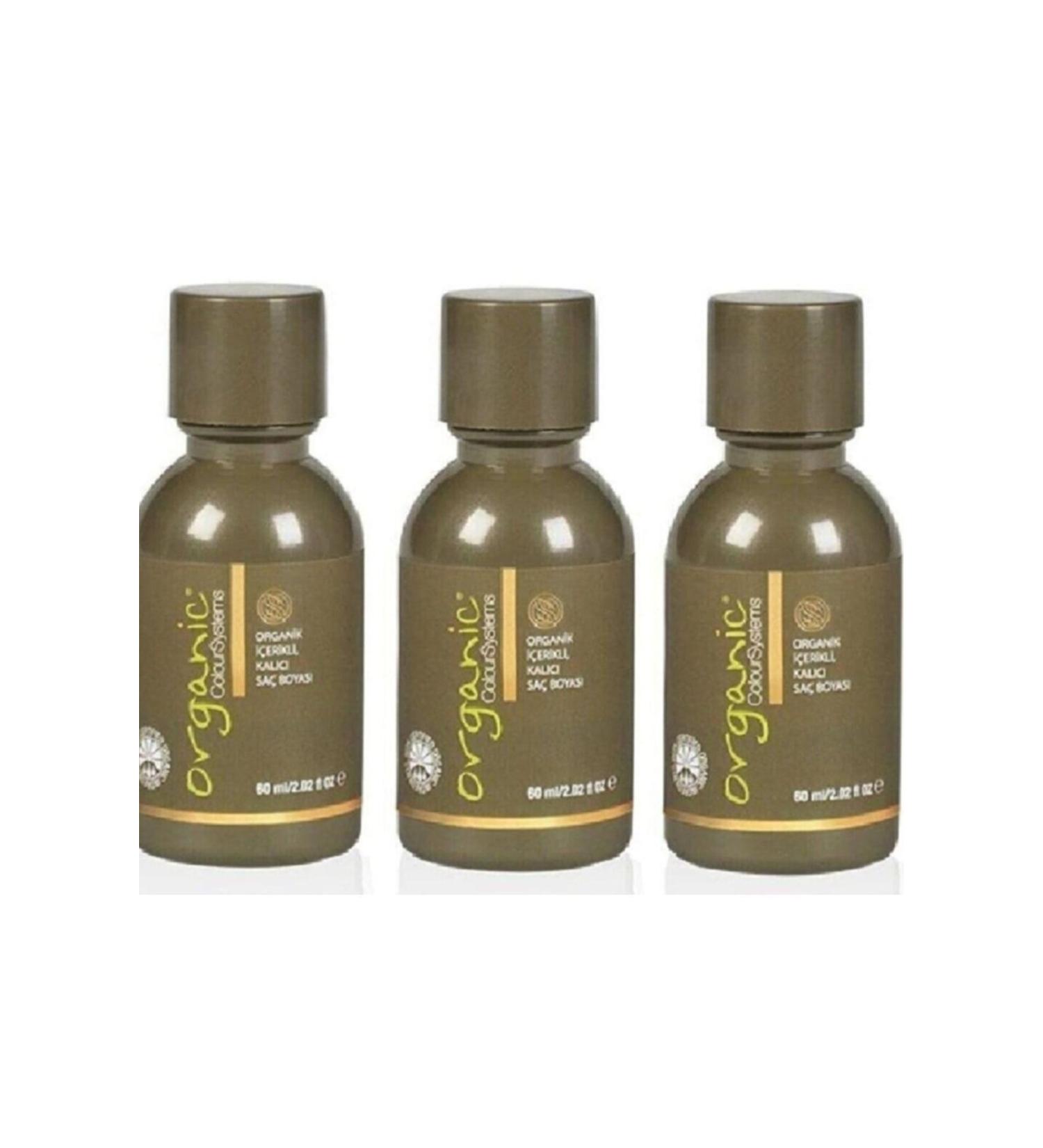 Organic Colour Systems 4gd Medium Golden Brown Organic Hair Dye 60 Mlx3pcs