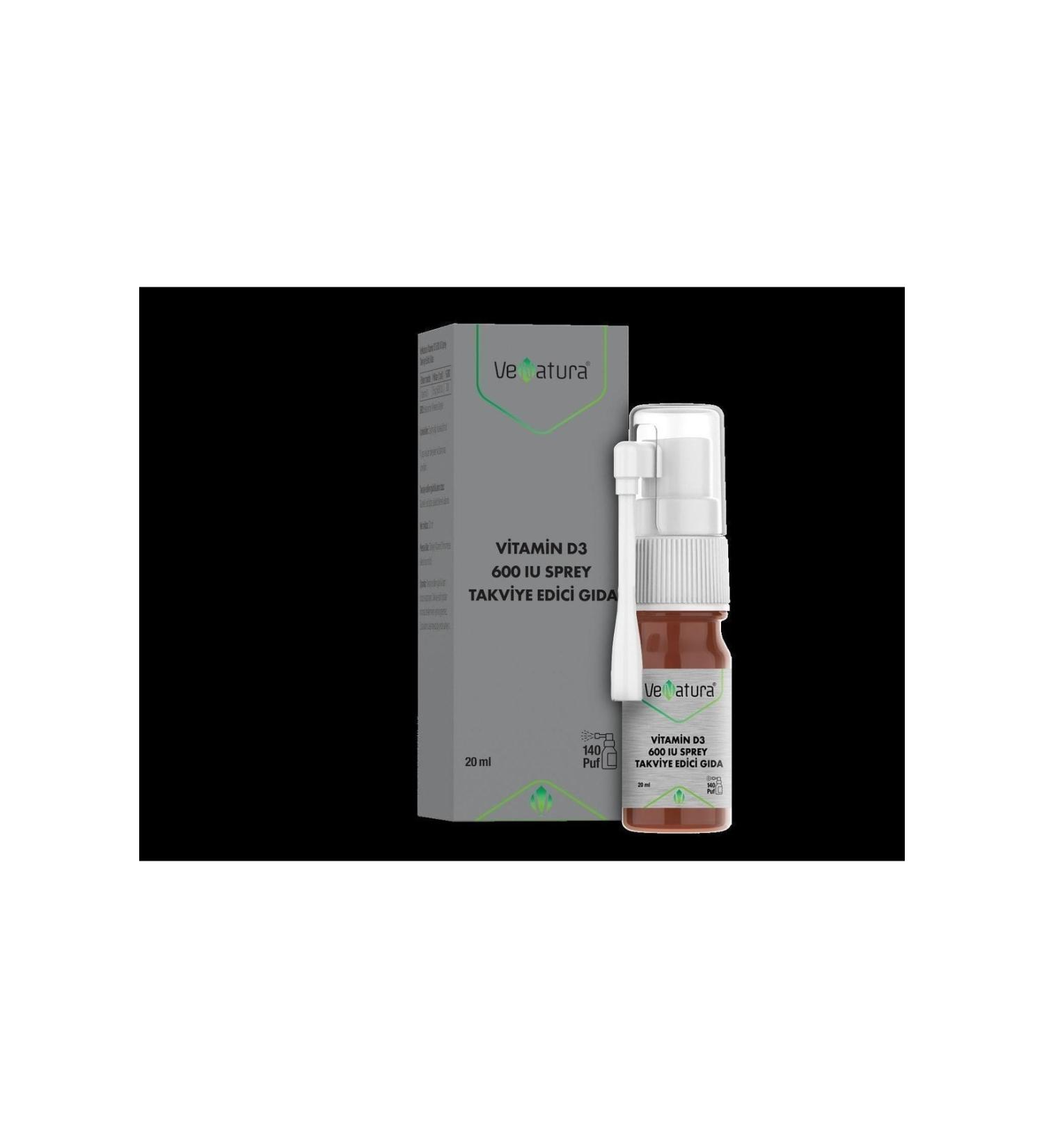 Venatura Vitamin D3 600 Iu Spray Food Supplement 20 ml