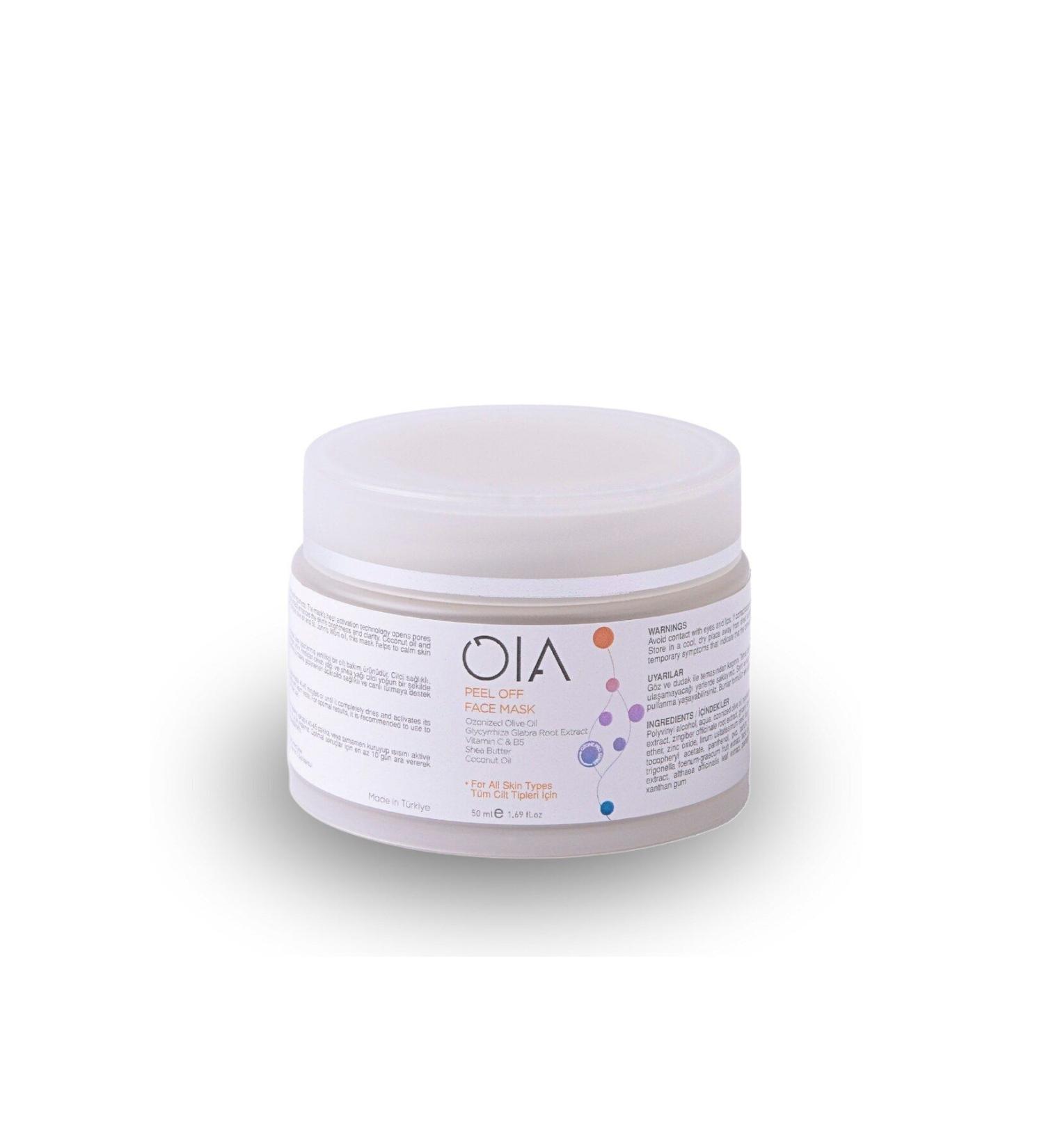 OIA Peel Off Mask 50 ml | Deep Cleansing | Vitamin C & B5 | Ozone Peel Off Mask