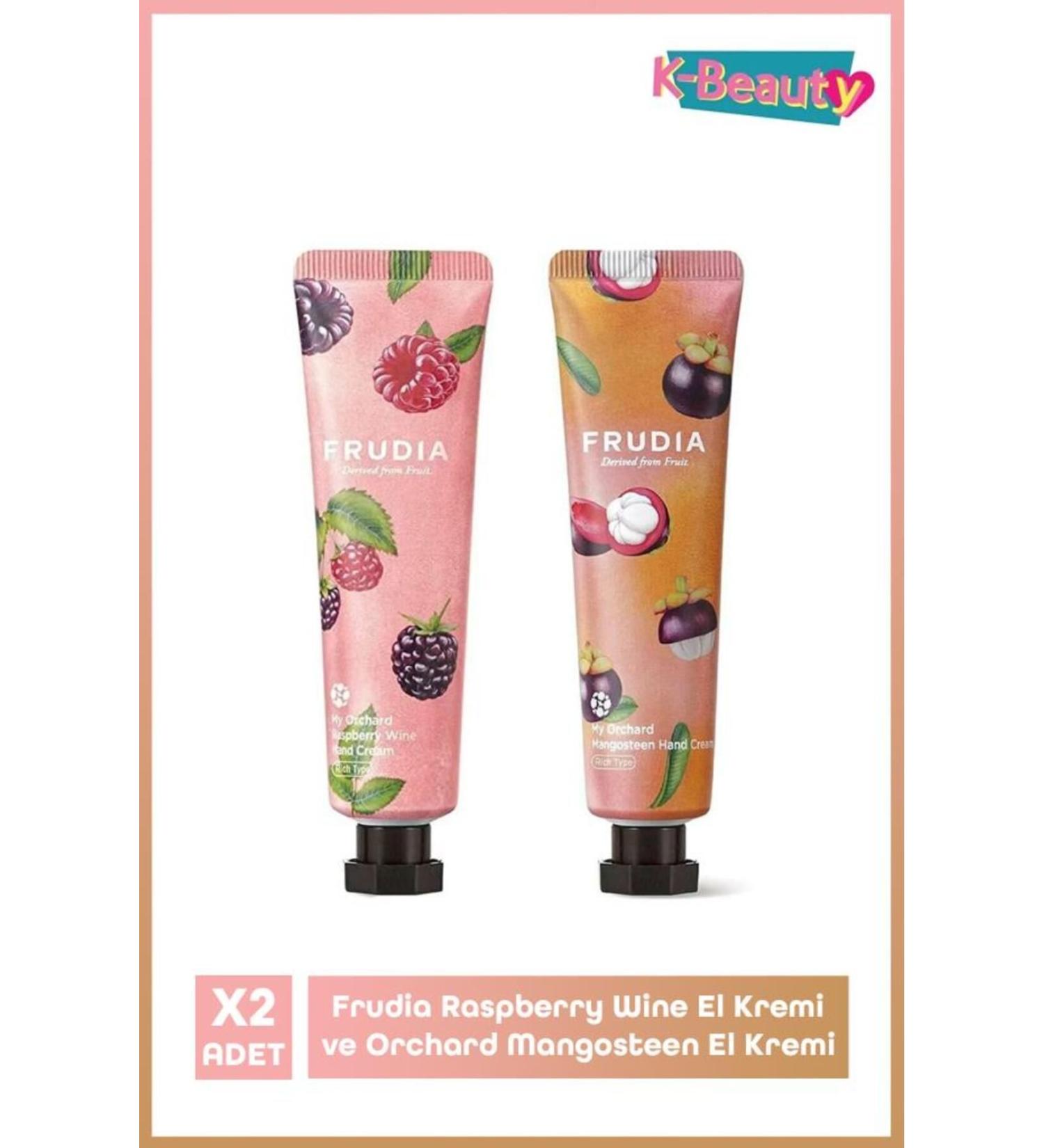 Frudia Raspberry Wine Hand Cream and Orchard Mangosteen Hand Cream