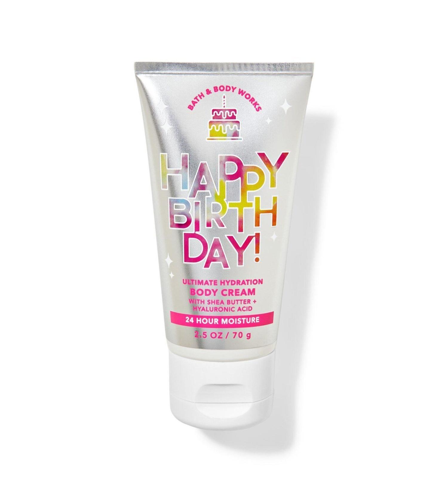 Bath & Body Works Happy Birthday Travel Size Body Cream 70g
