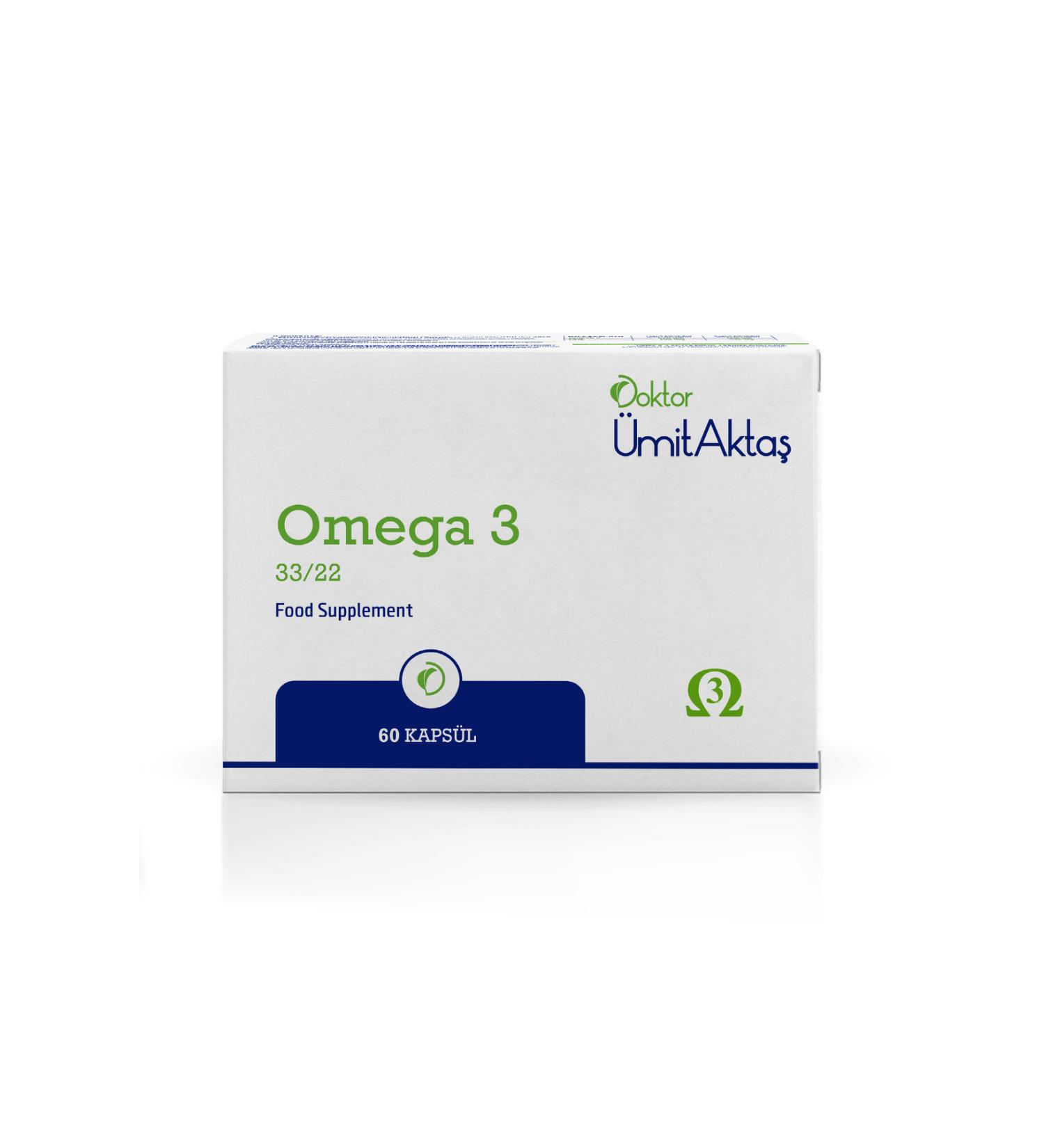 Dr. Umit Aktas Omega 3 - Fish Oil - Airtight Non-Oxidized 60 Capsules - Buy Online on GoSupps.com