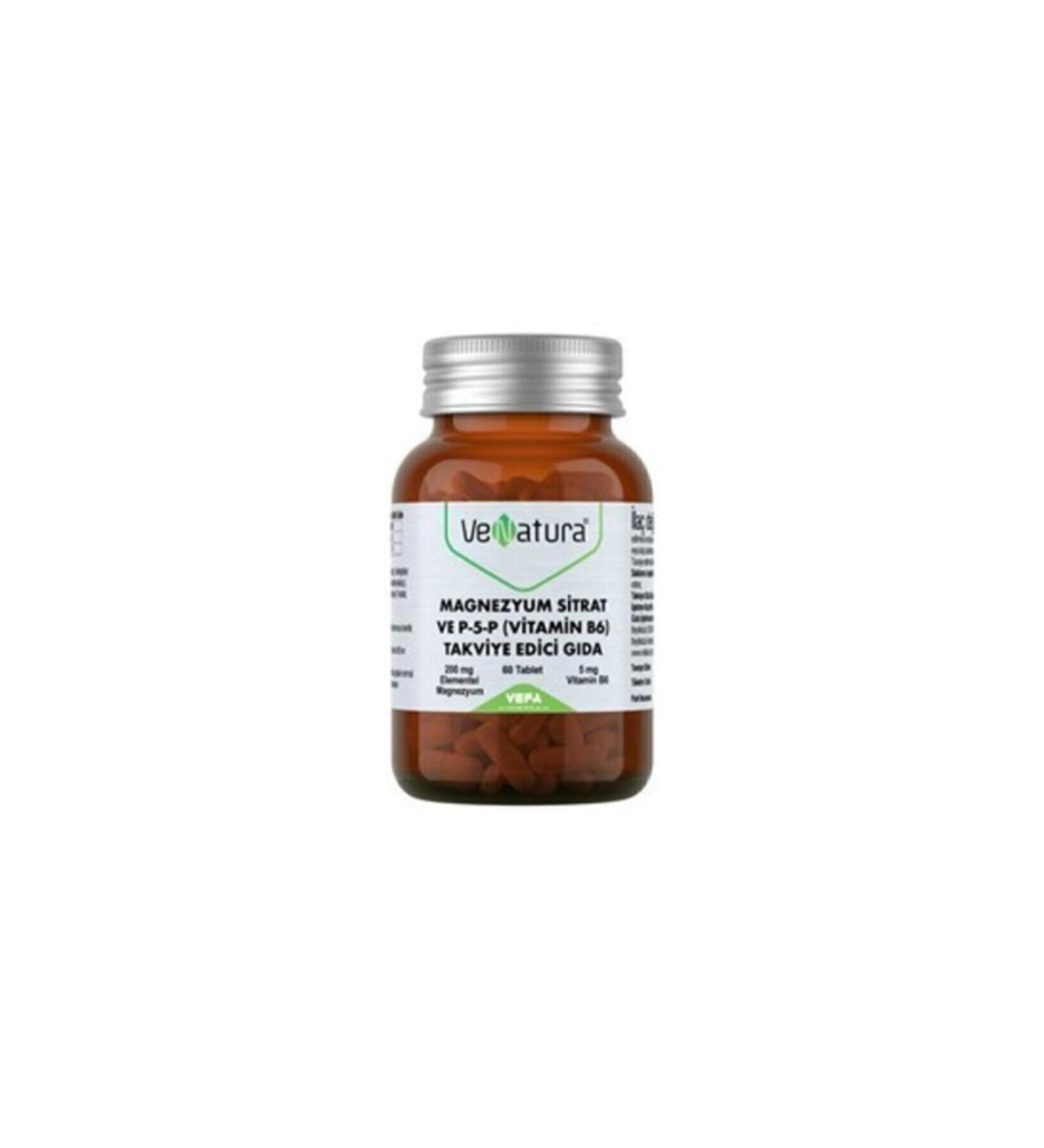 Venatura Magnesium Citrate and P-5-p (vitamin B6) Food Supplement