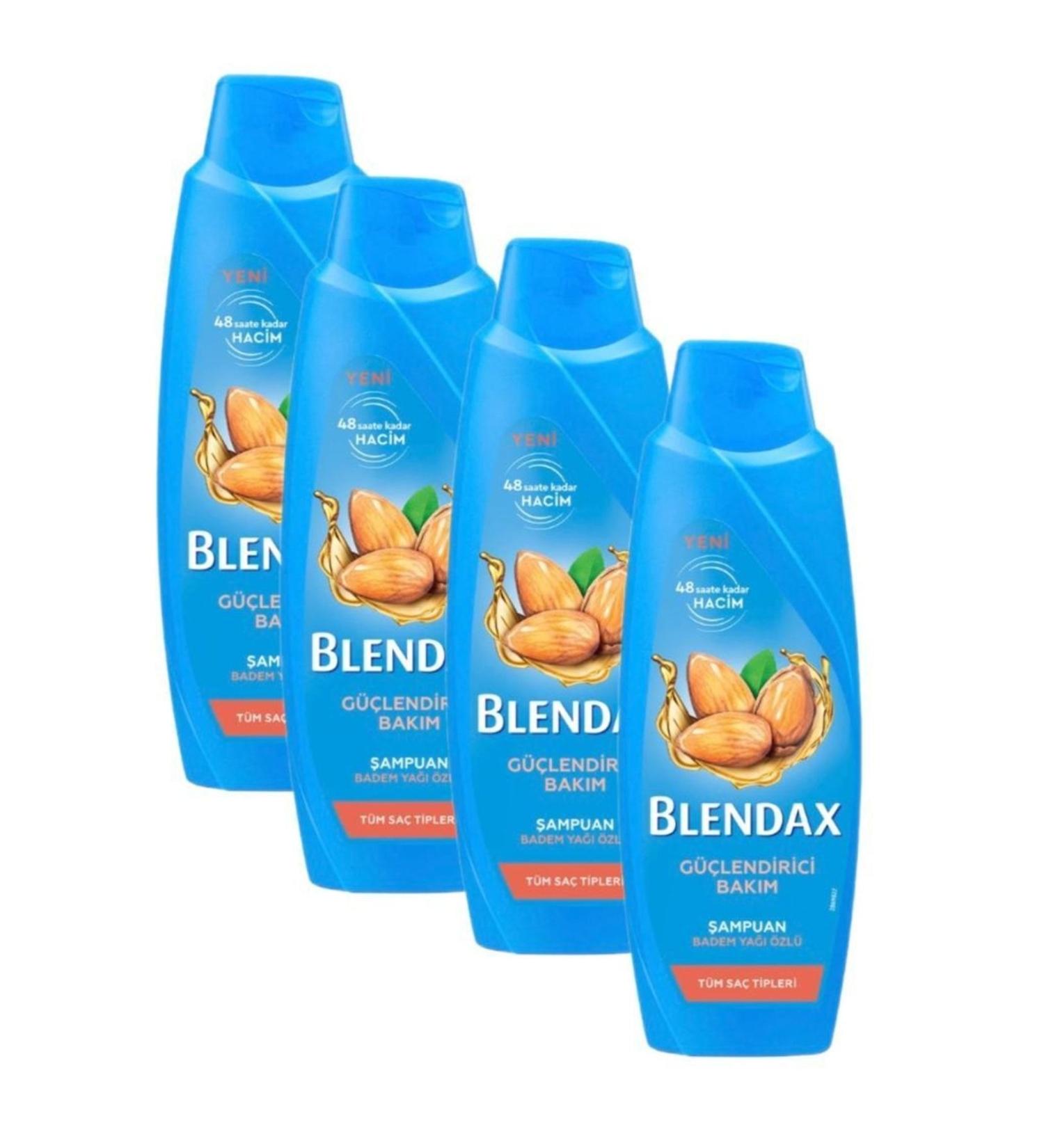 Blendax Strengthening Care Almond Oil Essence Shampoo 4 X 470 Ml.