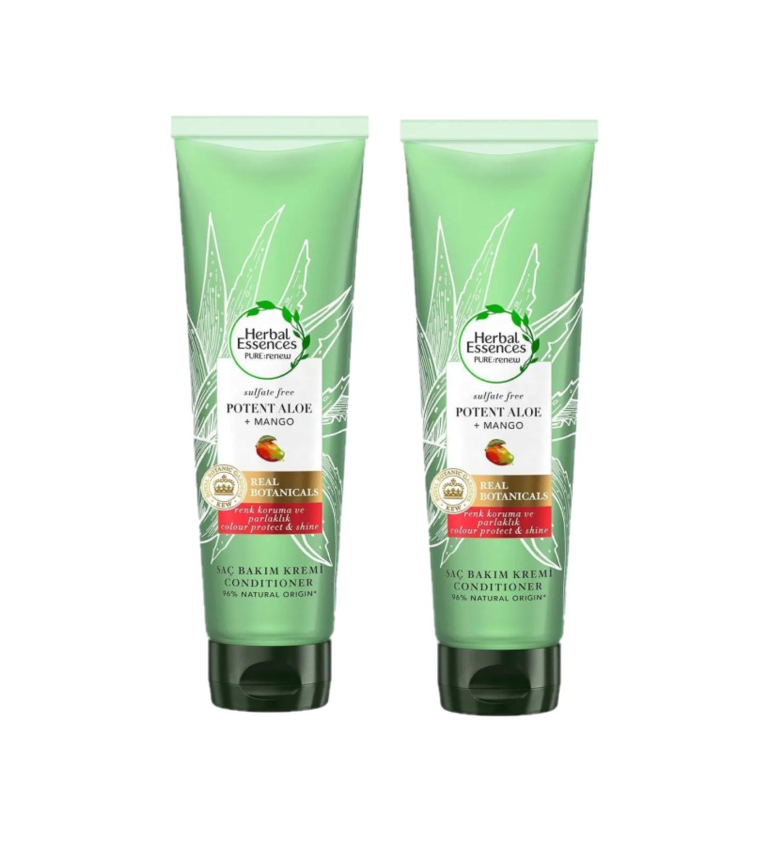 Herbal Essences Aloe Power & Mango Sulfate Free Conditioner 275ml x2PCS