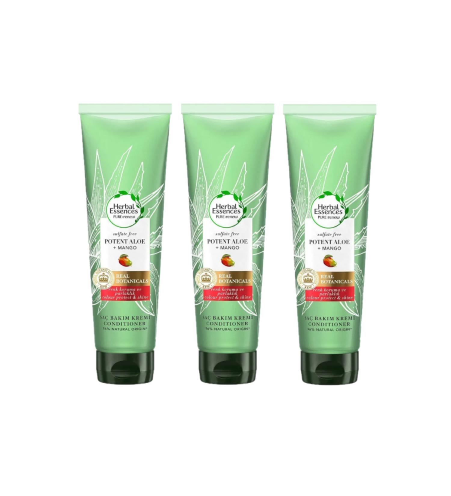 Herbal Essences Aloe Power & Mango Sulfate Free Conditioner 275ml x3PCS