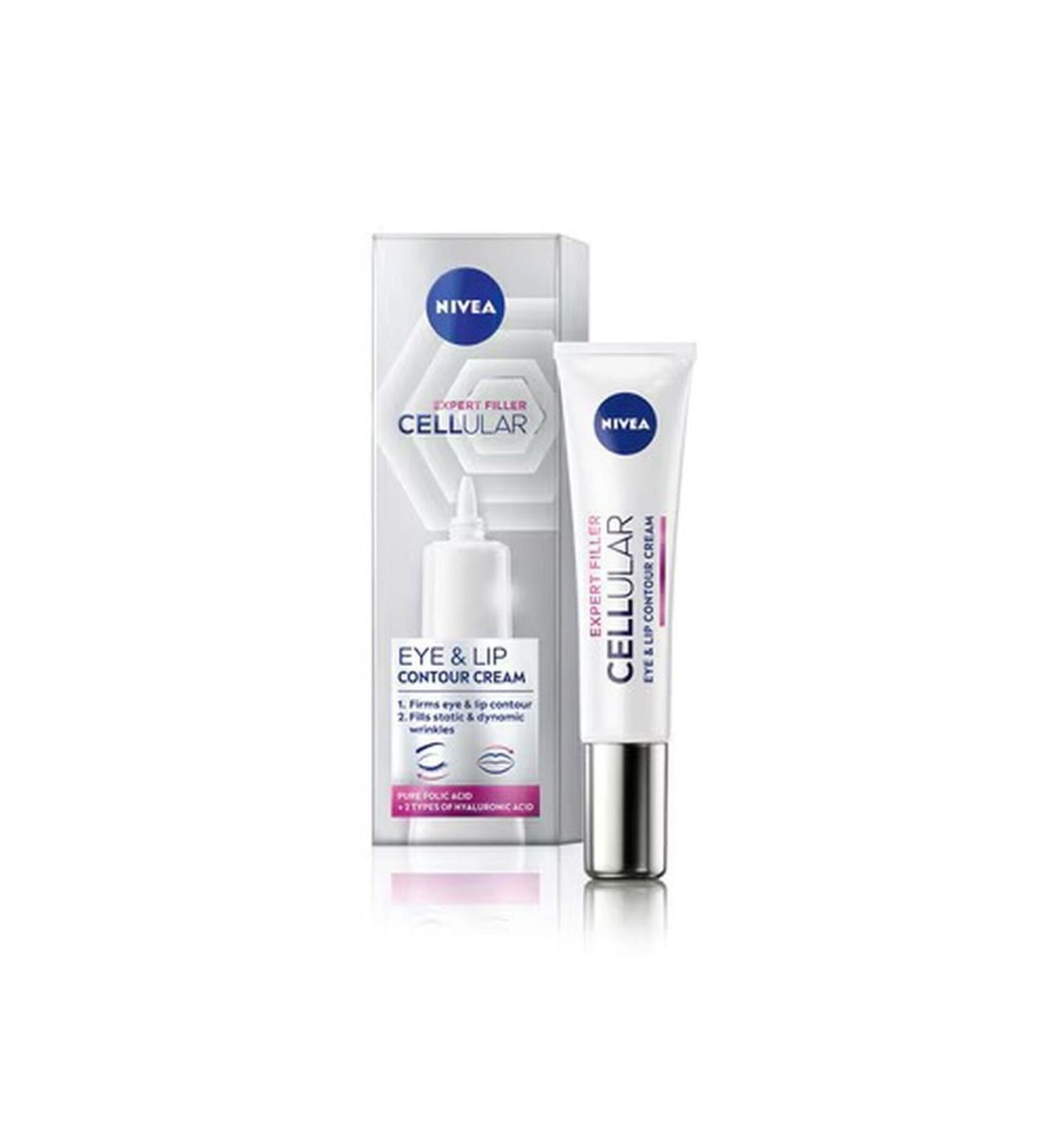 NIVEA Cellular Expert Filler Firming Anti-Aging Eye Cream 15 Ml Hyaluronic Acid And Folic Acid