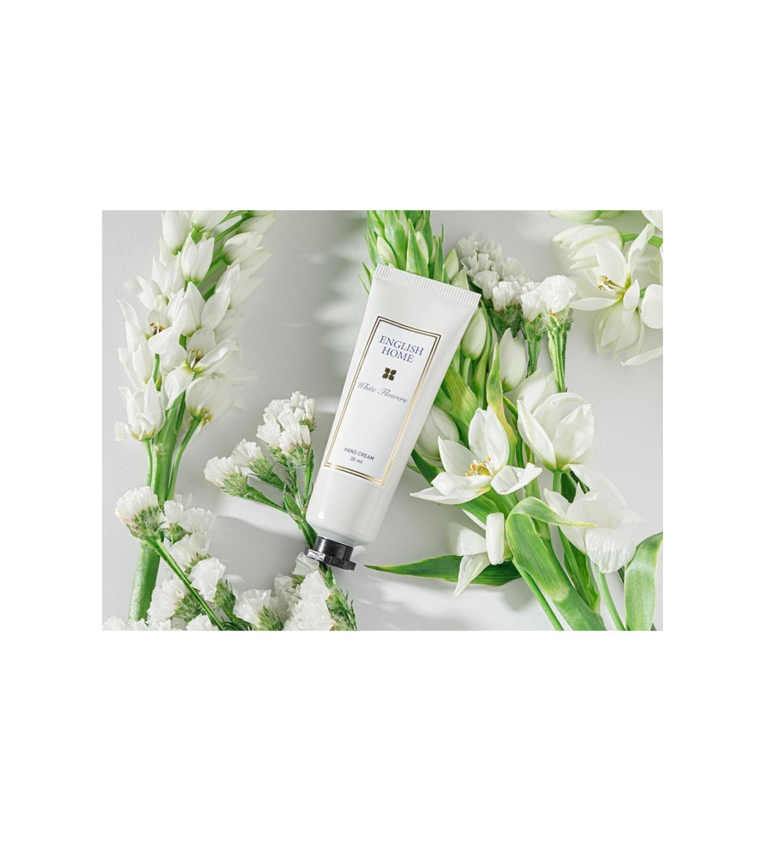 English Home White Flowers Hand Cream 30 Ml Beige