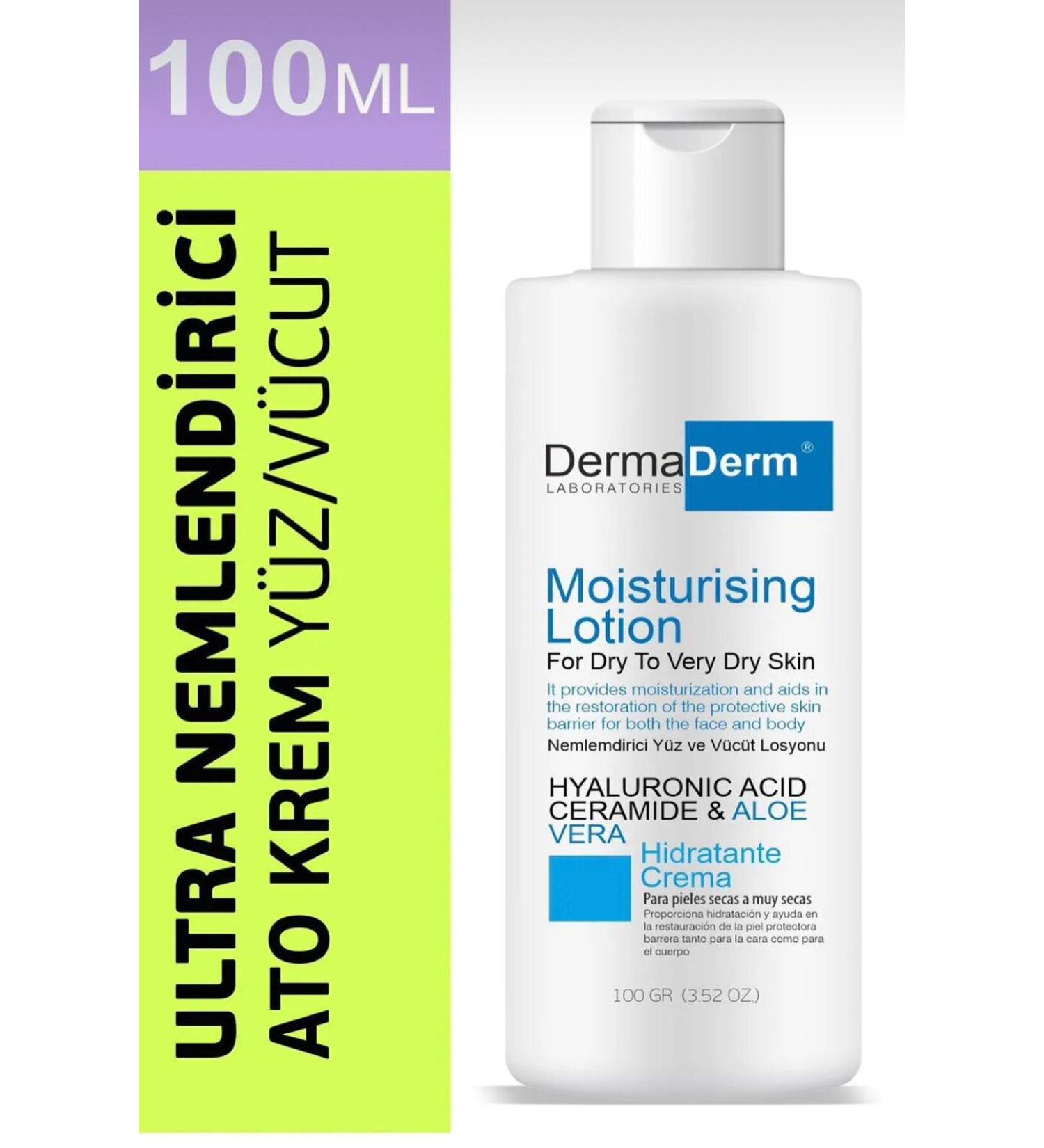 DermaDerm Ultra Moisturizing Ato Cream Face and Body 100 ml - Buy Online on GoSupps.com