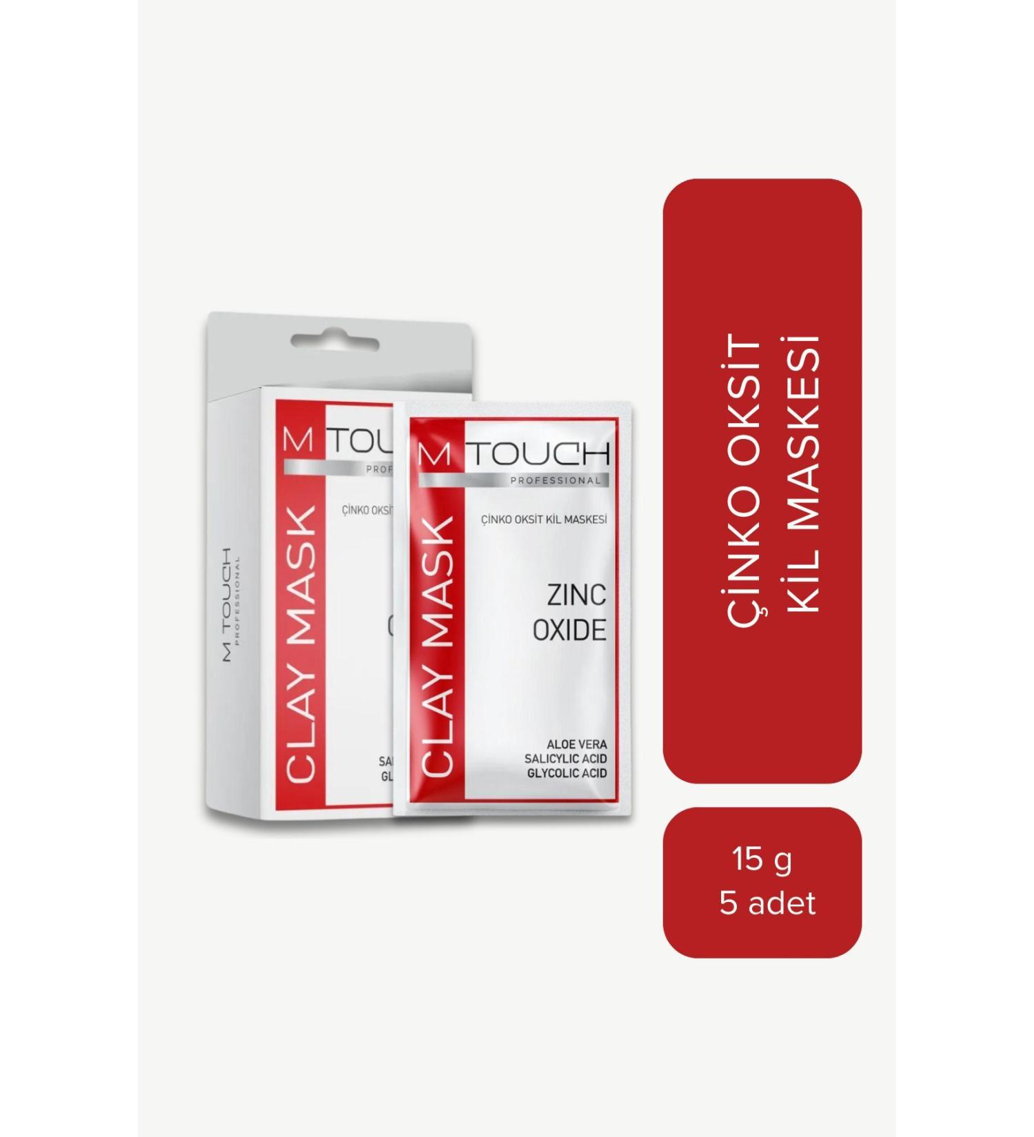 mtouch 0 natural M Touch Zinc Oxide Clay Mask 5x 15gr