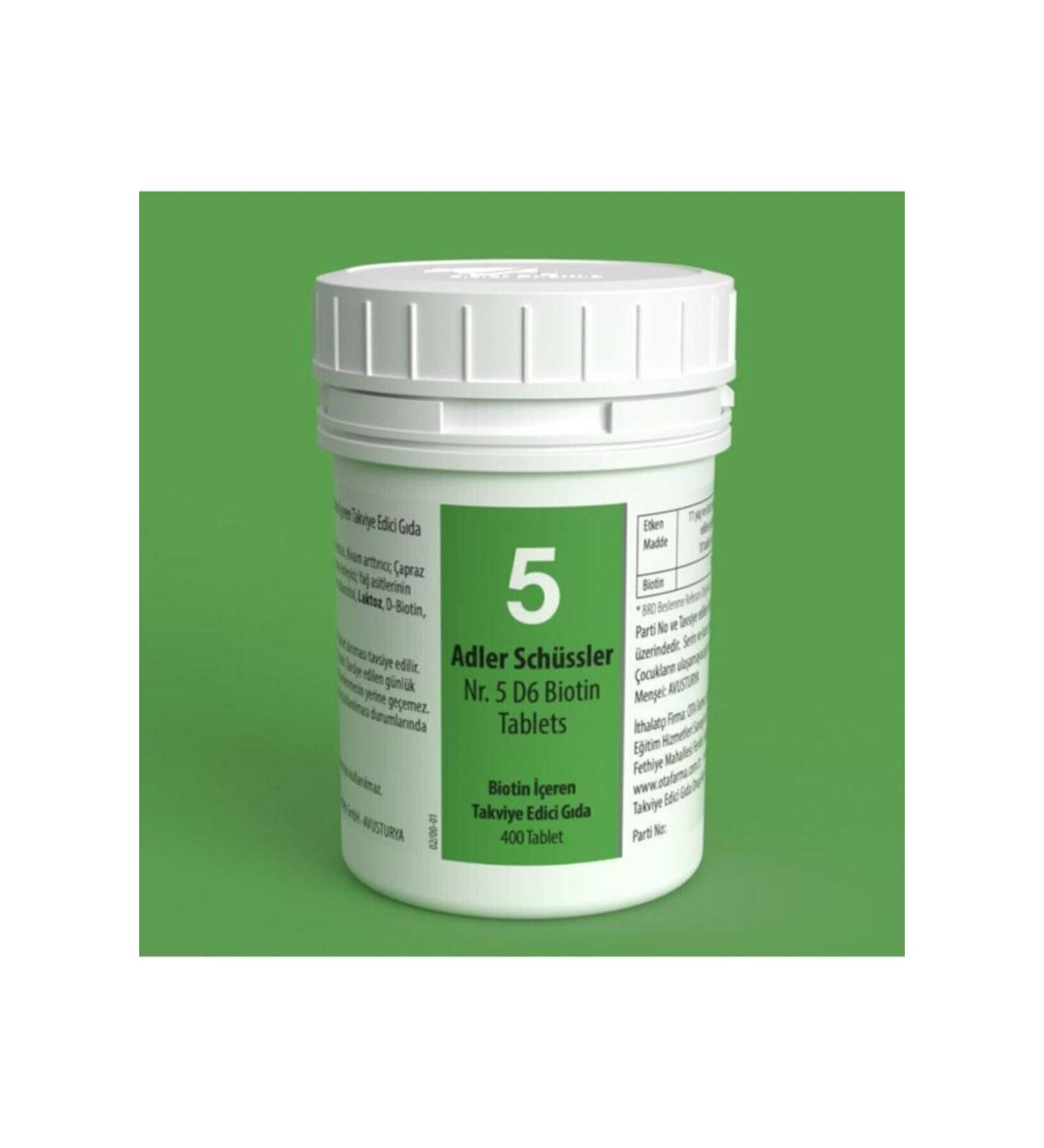 Adler Pharma Adler Sch ssler No.5 D6 Biotin Tablet