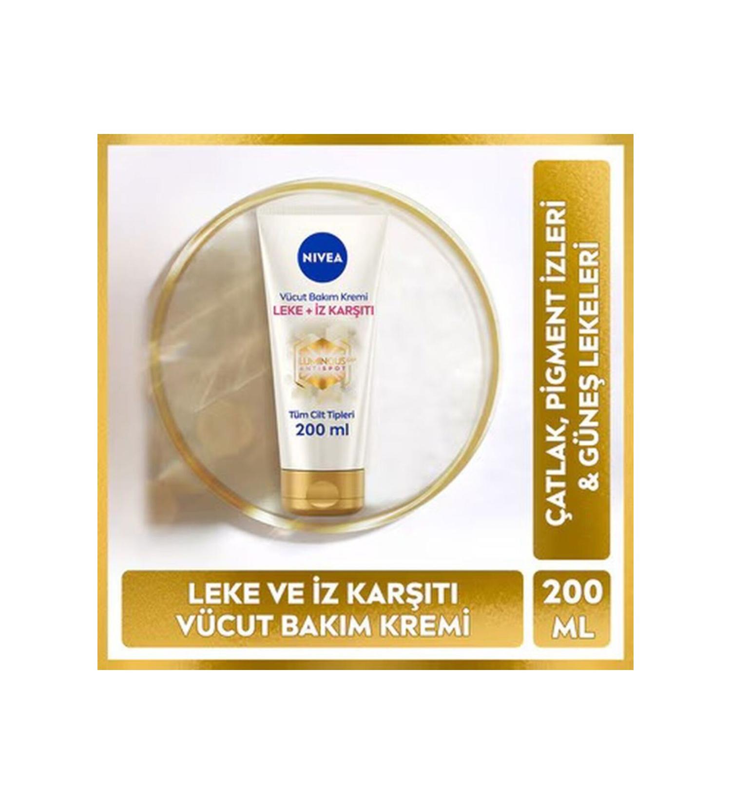 NIVEA Luminous630 Anti-Stain and Anti-Scar Moisturizing Body Care Cream 200 ml - Buy Online on GoSupps.com