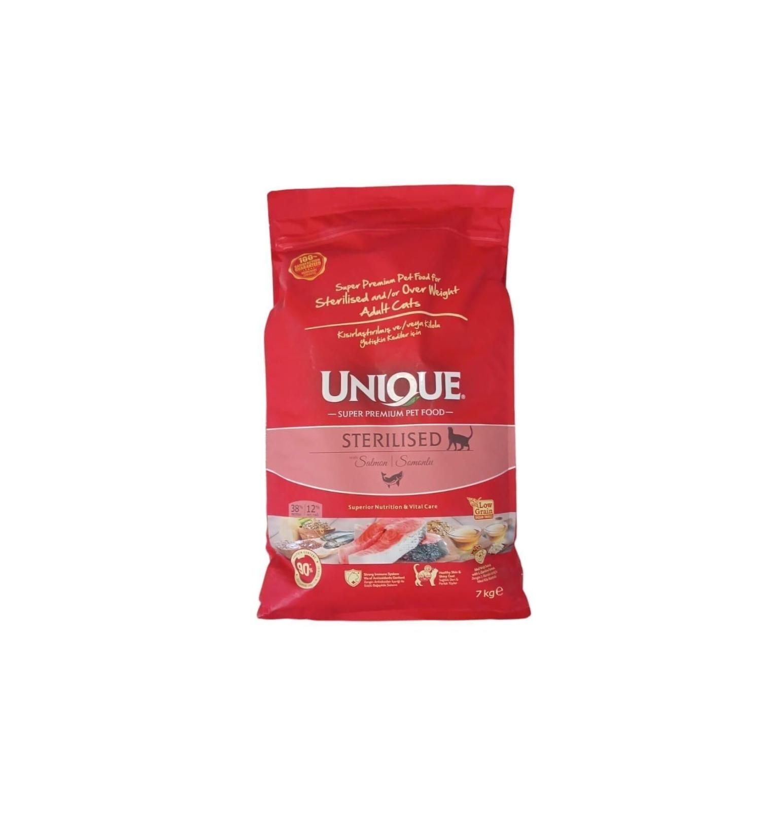 Unique Sterilised cat food after neutering 7kg