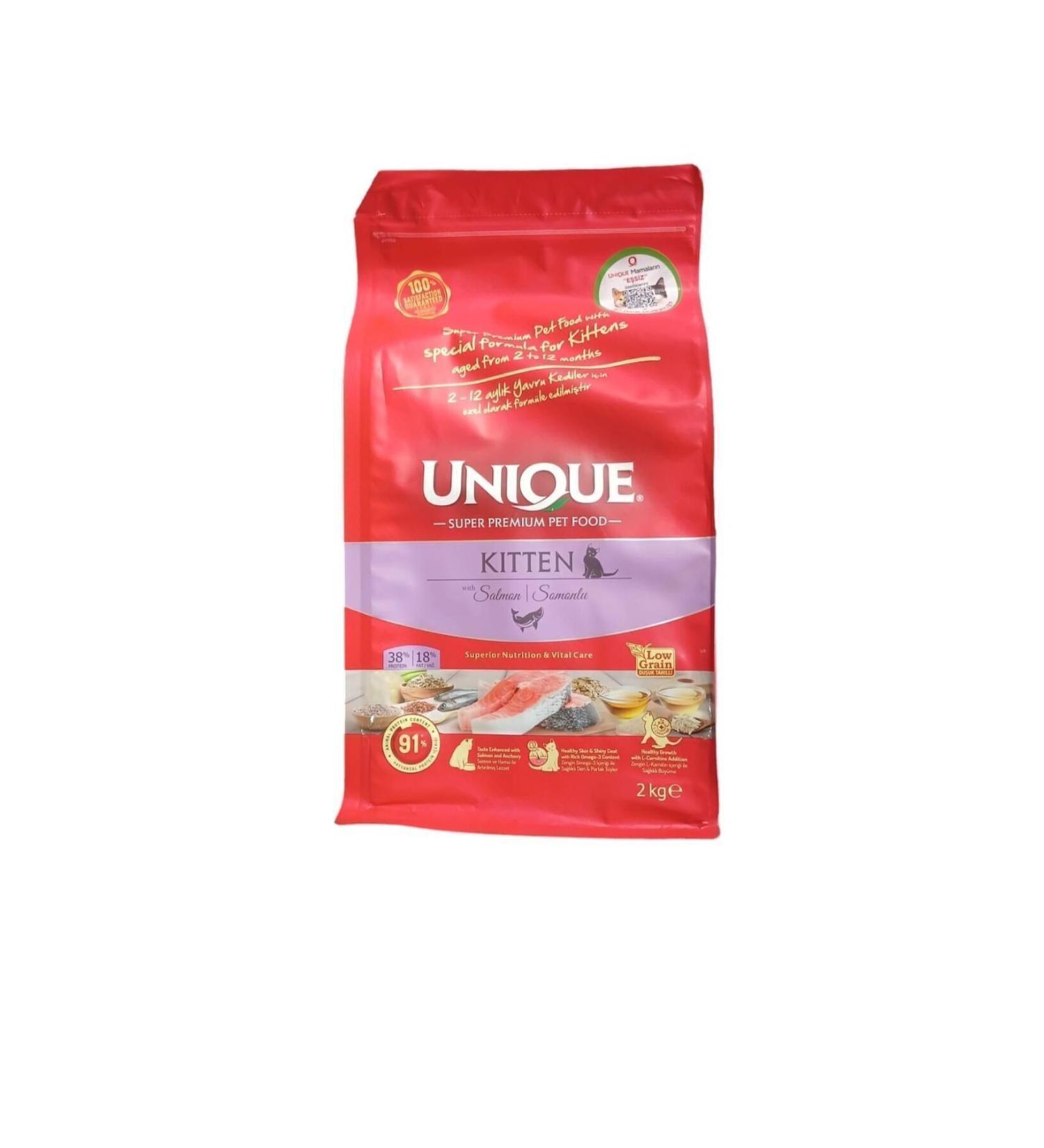 Unique Unique Kitten Salmon Cat Food 2 kg