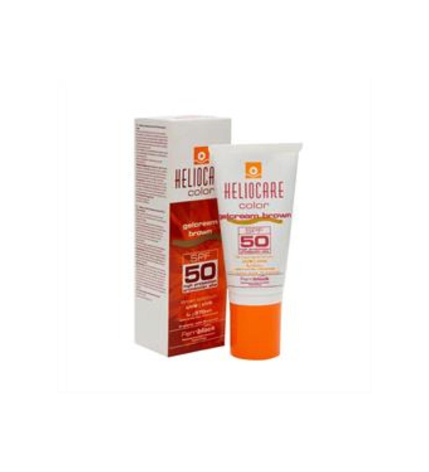 Baby Heliocare Color Gel Cream Colored Oil-Free Gel Sun Cream SPF50 Brown Brunette 50ml (SINGLE)