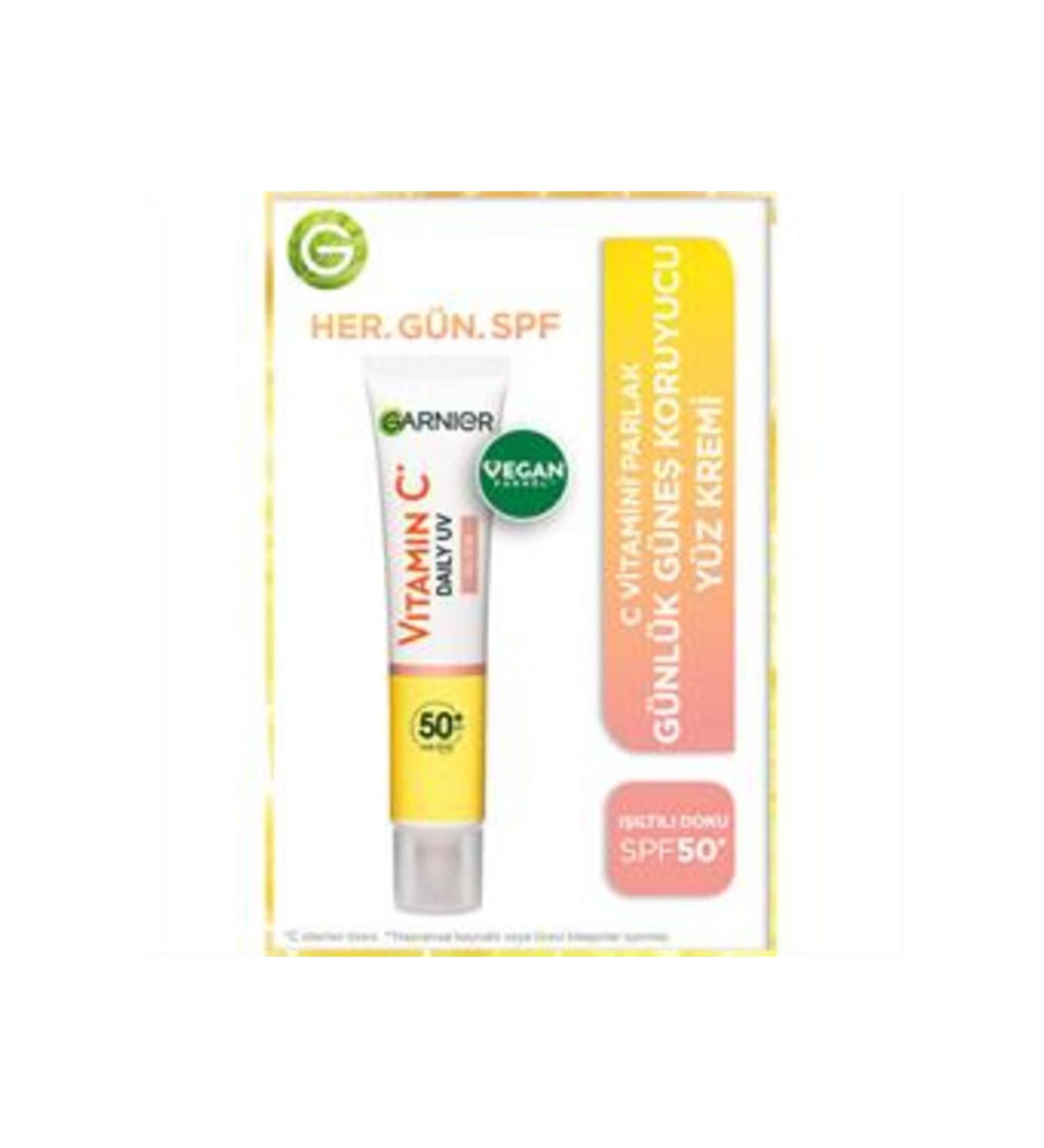 Baby Garnier Vitamin C Bright Daily Sunscreen SPF50 40ml (SINGLE)