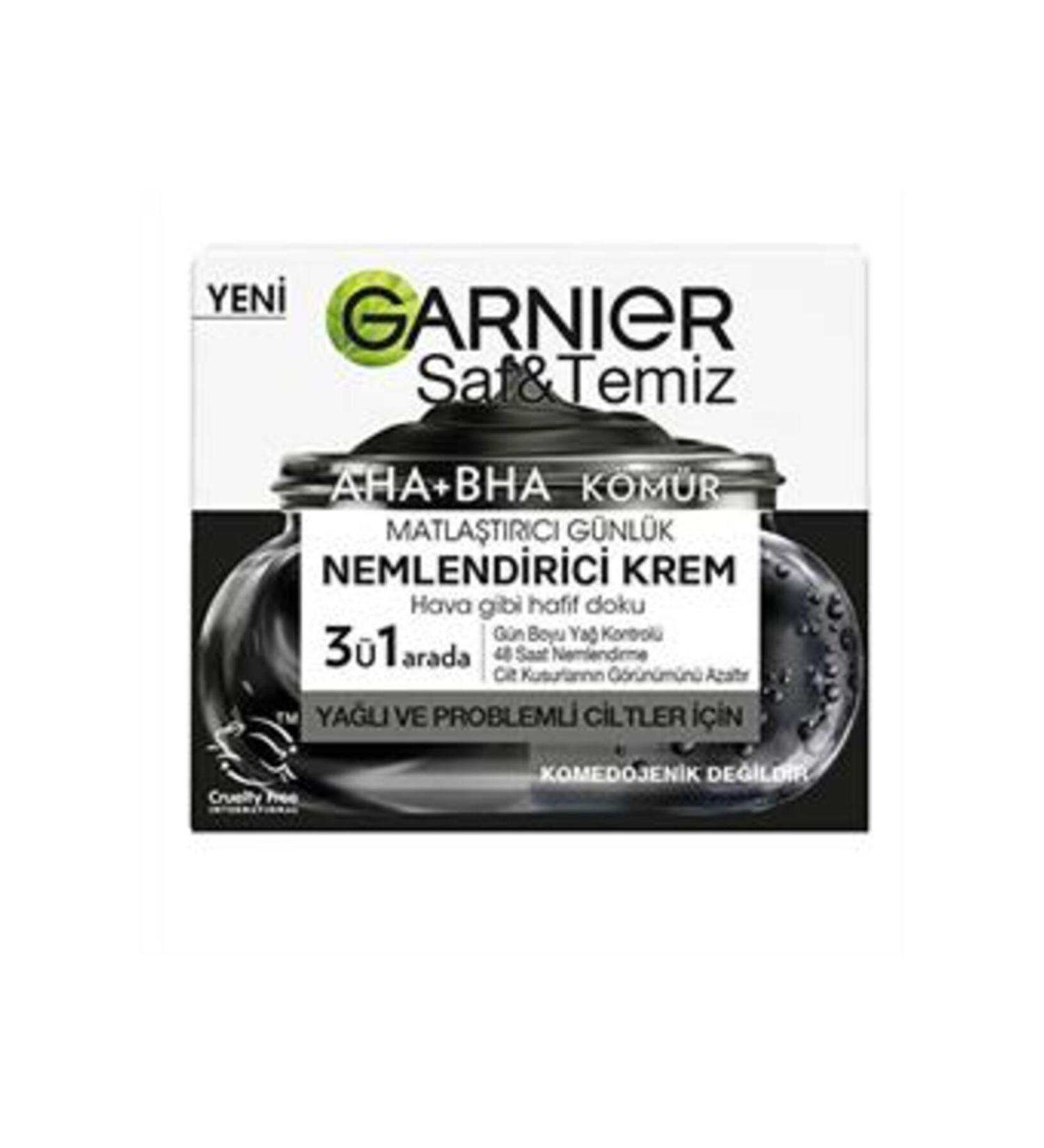 Baby Garnier Pure and Clean Aha Bha Charcoal Moisturizing Cream 50ml (SINGLE)