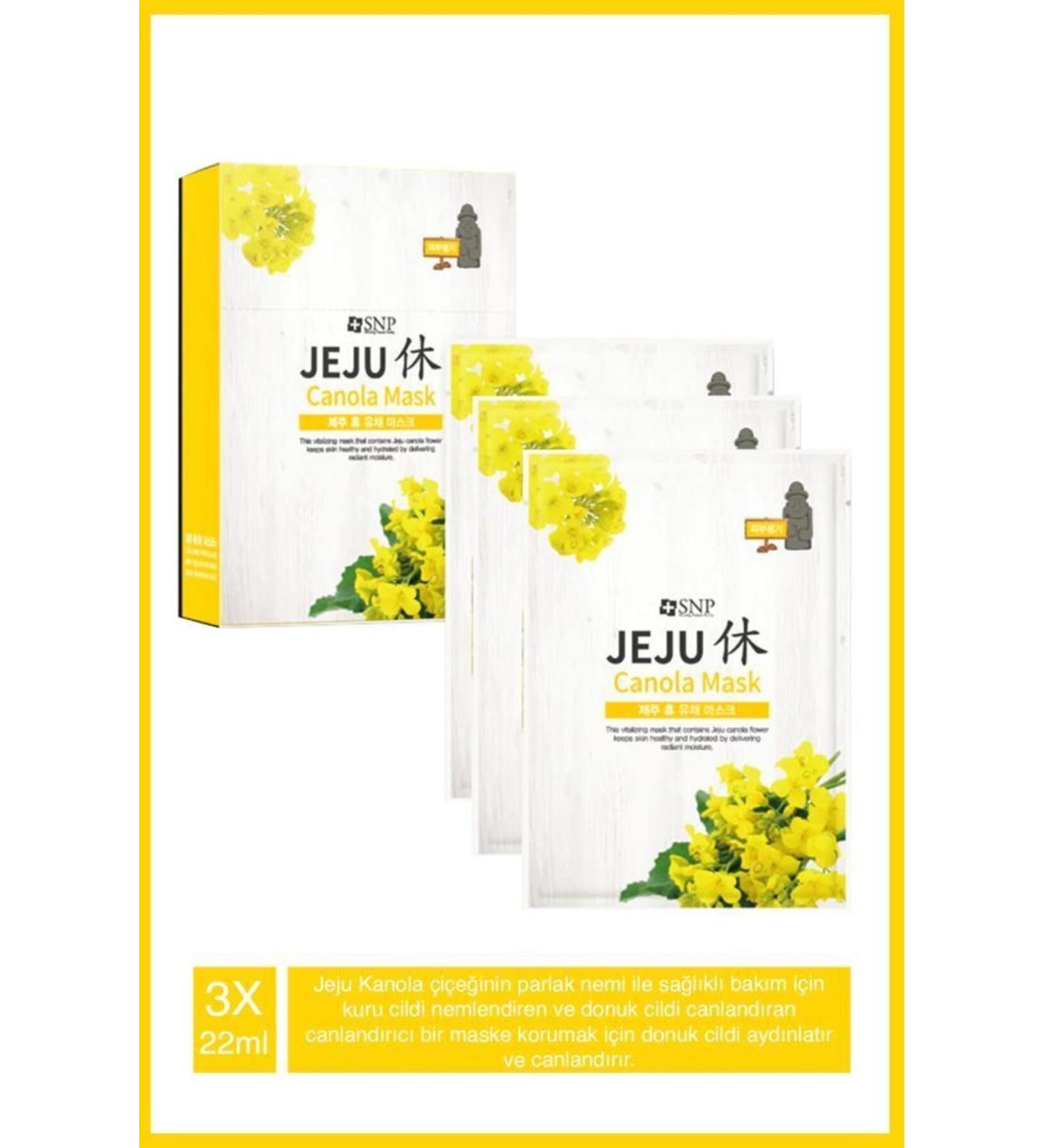SNP Jeju Rest Canola Mask 22 Ml*3