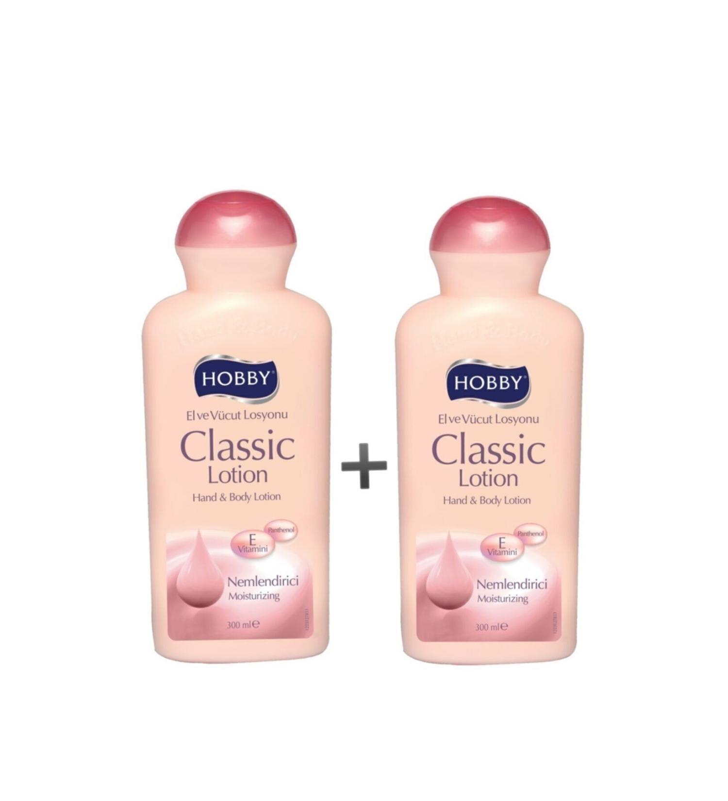 Hobby Classic Lotion Moisturizing Hand and Body Lotion 300 ml X 2 Pieces