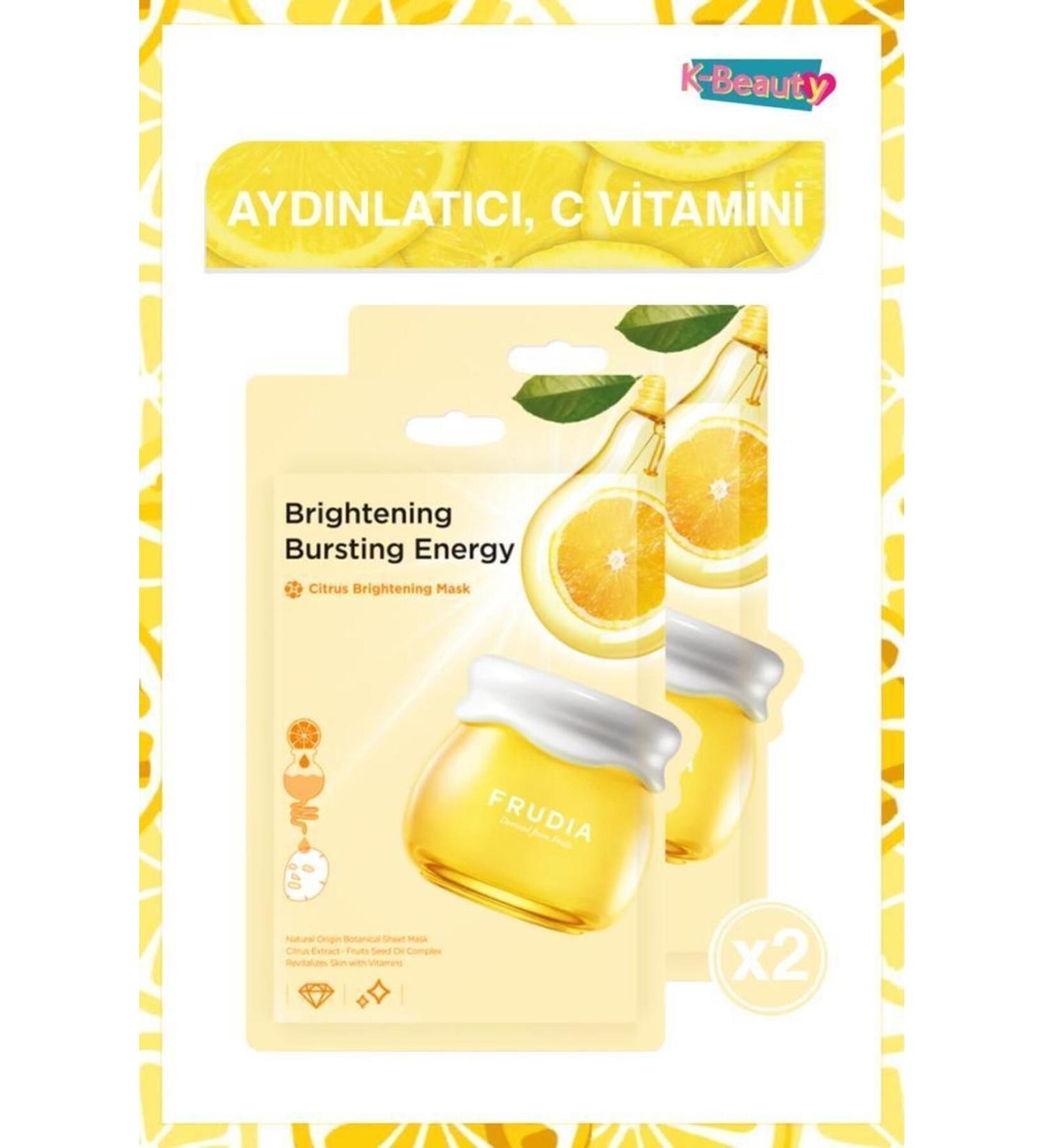 Frudia Citrus Brightening Face Mask 2 Pieces