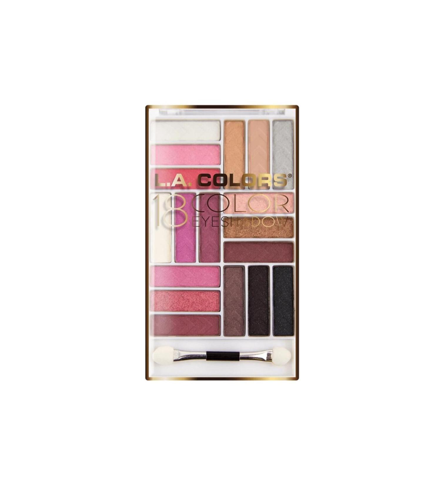LA Colors La Colors 18 Color Eyeshadow Palette-diva Glam