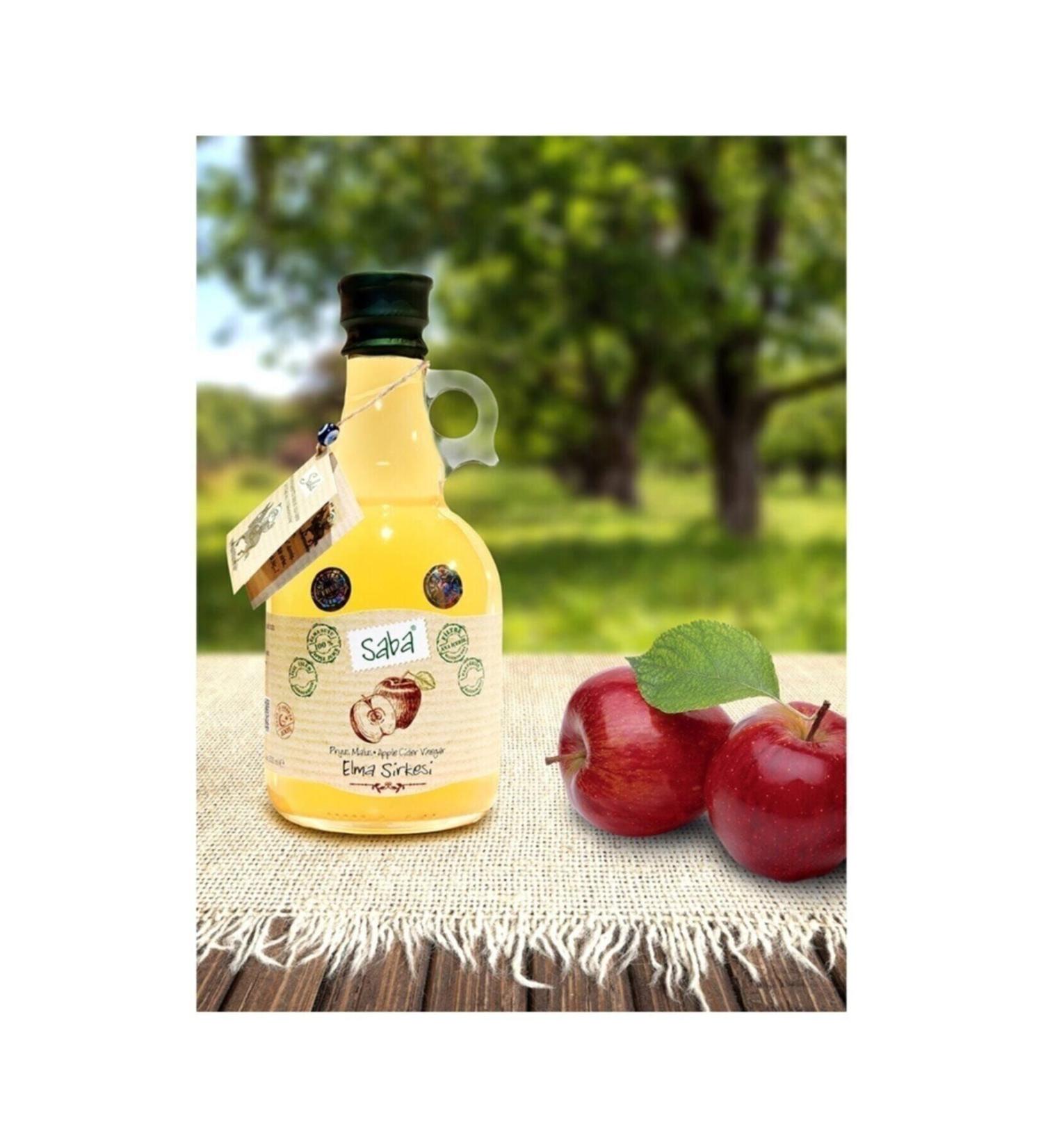 Saba Apple Cider Vinegar Glass Bottle 500 Ml 5 Years Aged Additive-Free