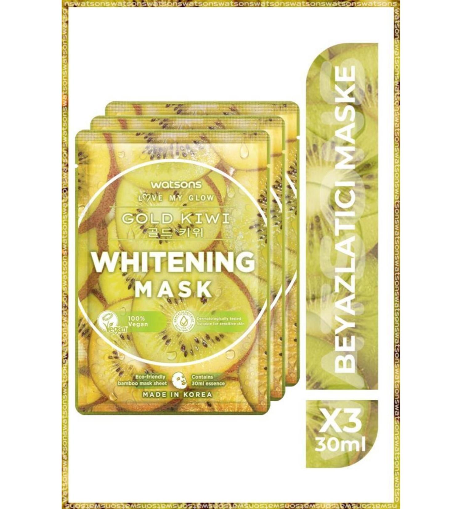 Watsons Fruity Mask Gold Kiwi Whitening Mask * 3 Pieces - Buy Online on GoSupps.com