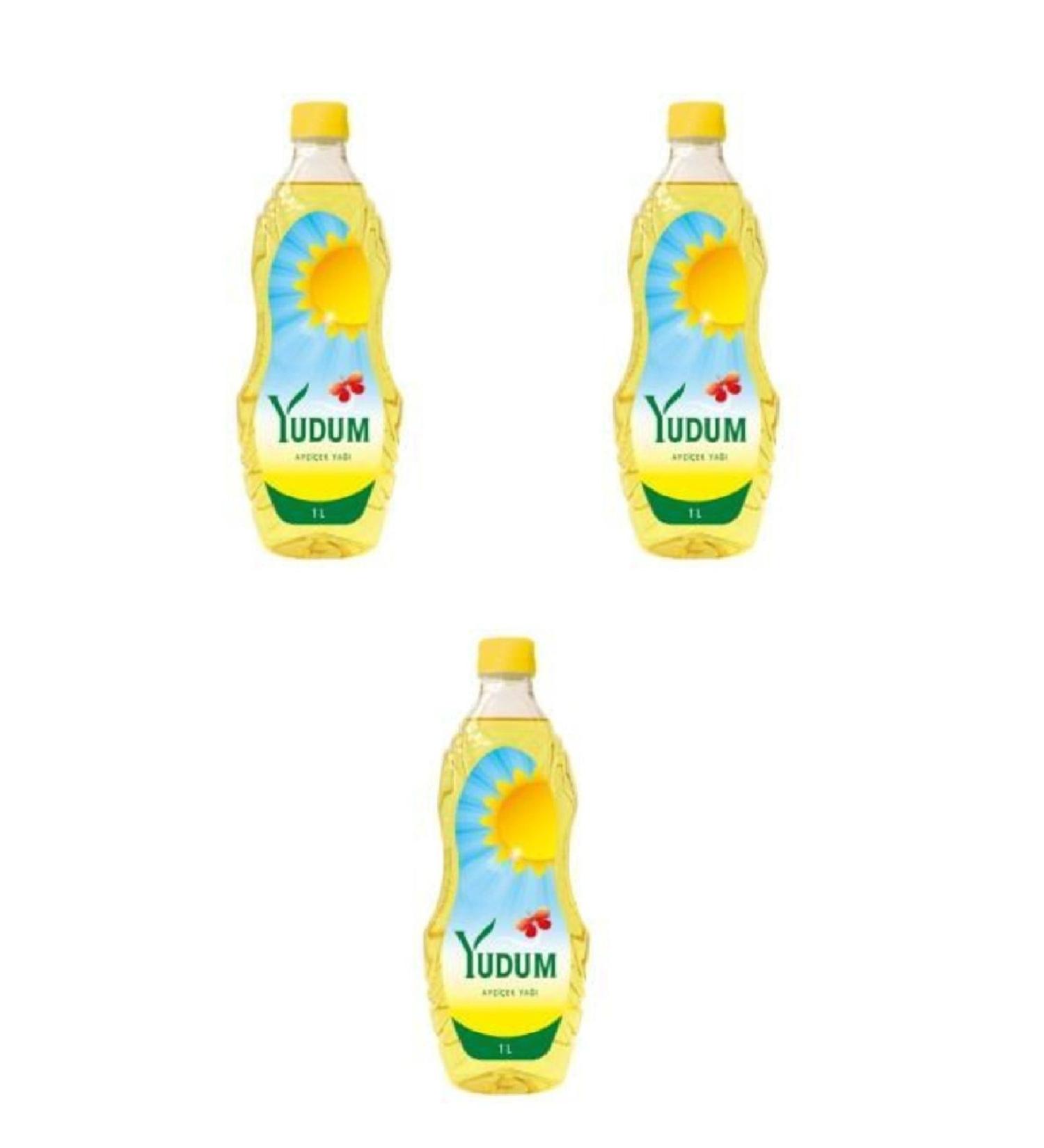 Yudum Sunflower Oil Pet Bottle 1 Liter X 3 Pieces