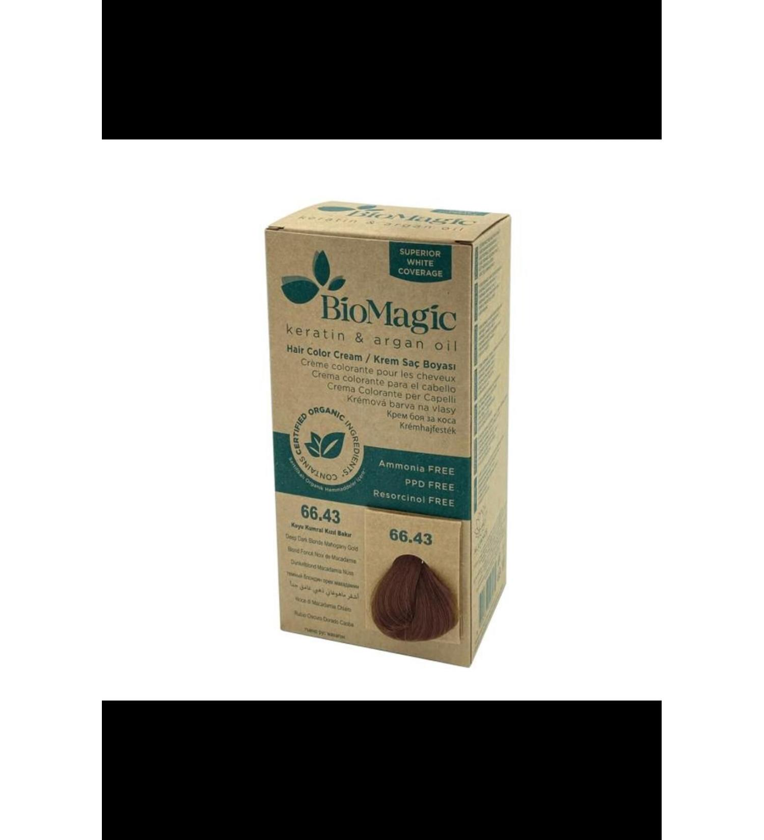 BioMagic Hair Color.brown Red Copper No:66.43