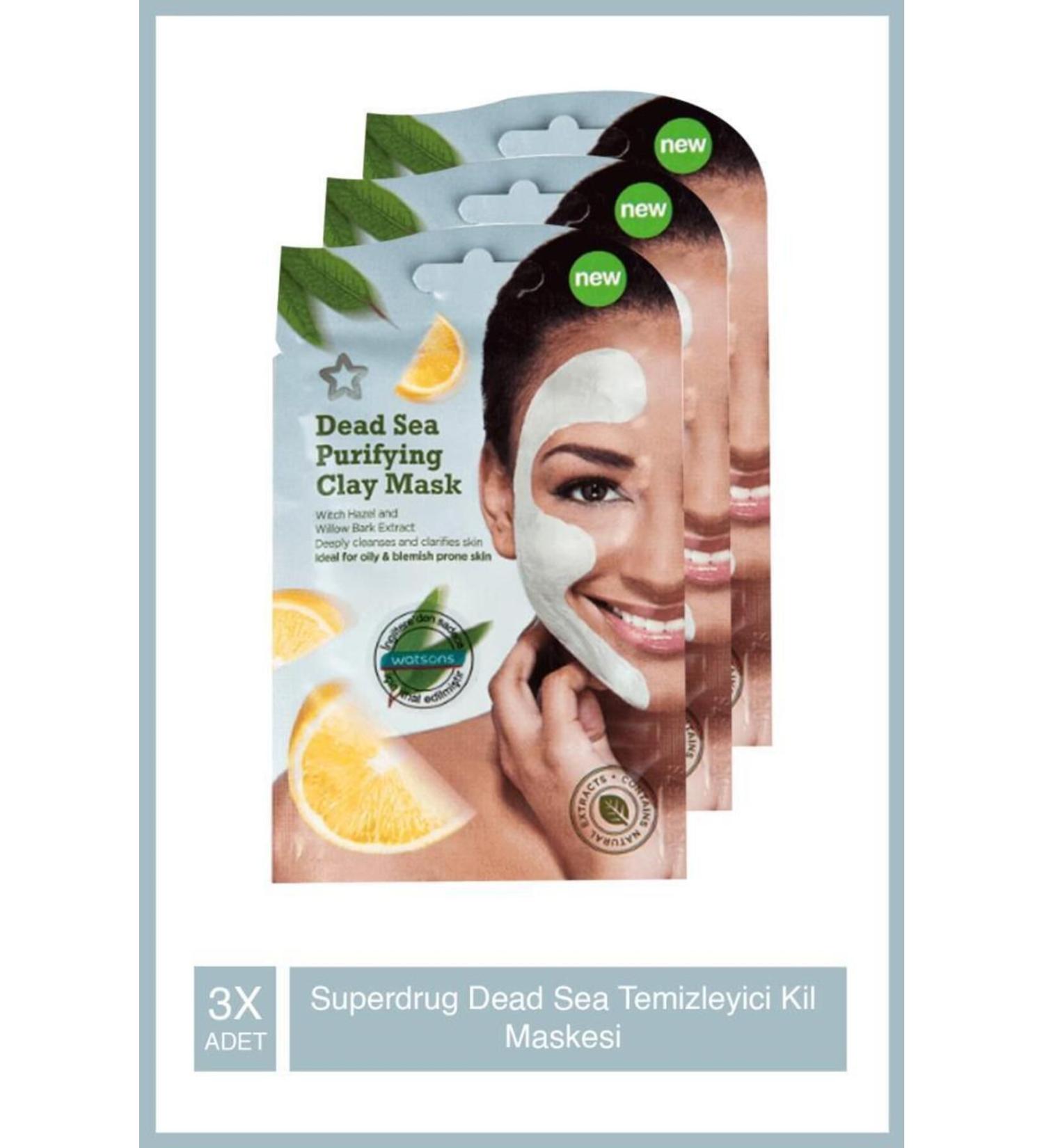 SUPERDRUG S/d Dead Sea Pur fying Clay Mask 15ml