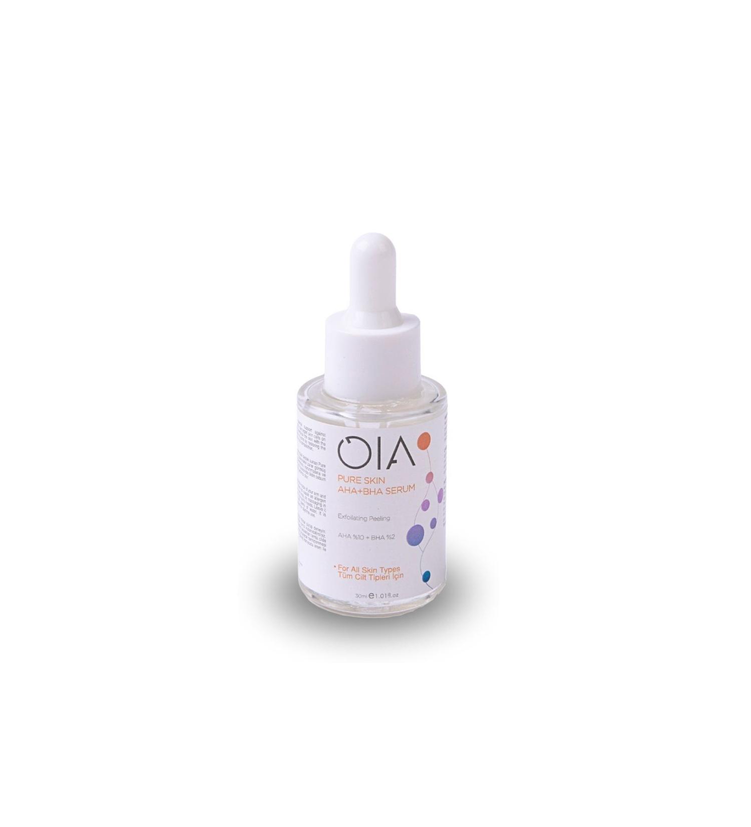 OIA Pure Skin Aha Bha Purifying Serum 30 ml | Salicylic Citric Malic Lactic And Glycolic Acid