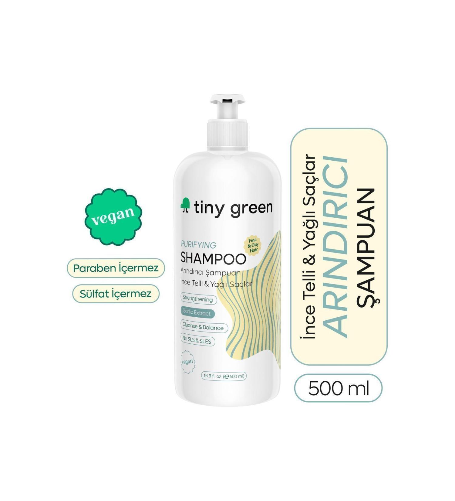 tiny green Fine and Oily Hair Shampoo 500 ml - Buy Online on GoSupps.com