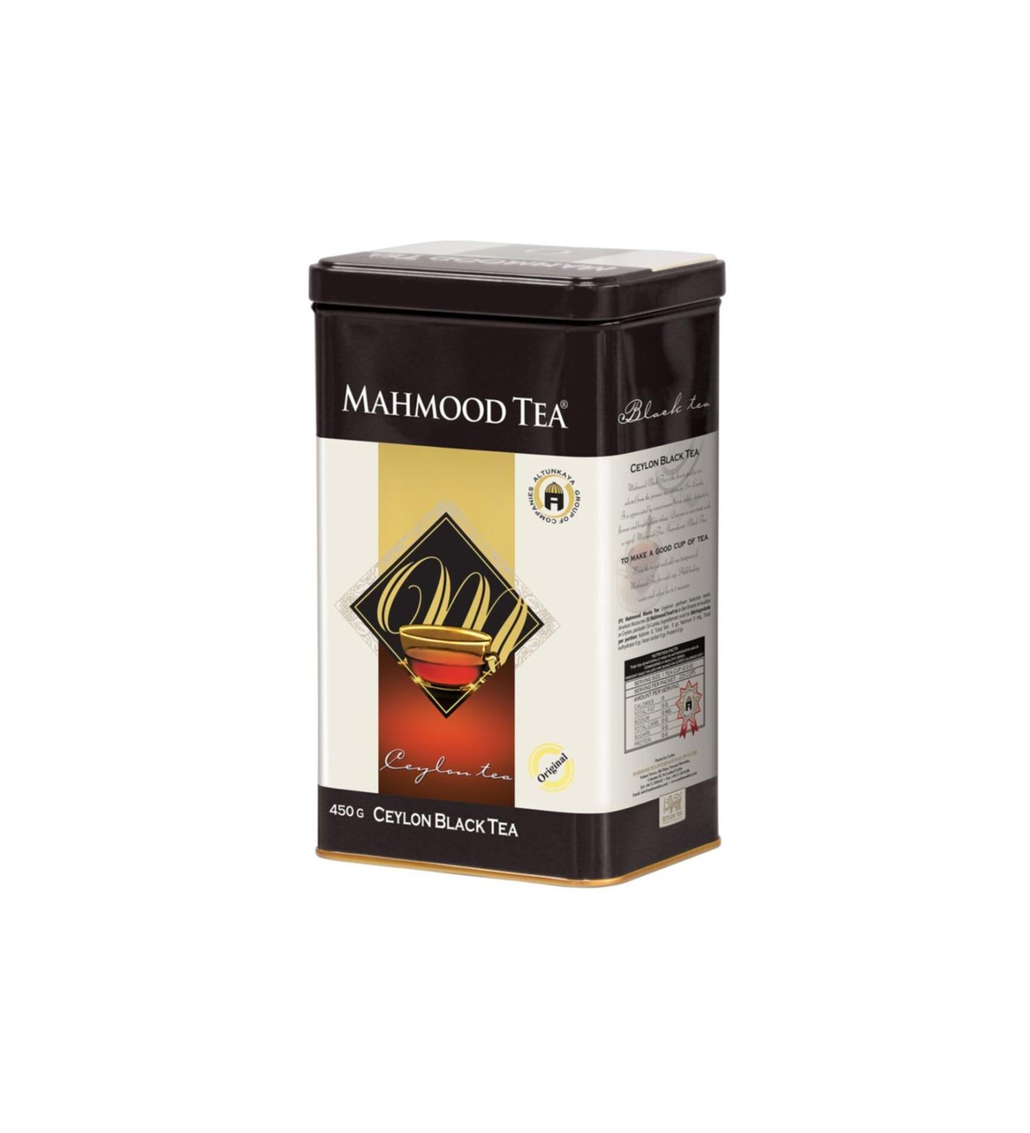 Mahmood Tea Imported Pure Ceylon Black Ceylon Bulk Tea Tin Box 450 gr - Buy Online on GoSupps.com