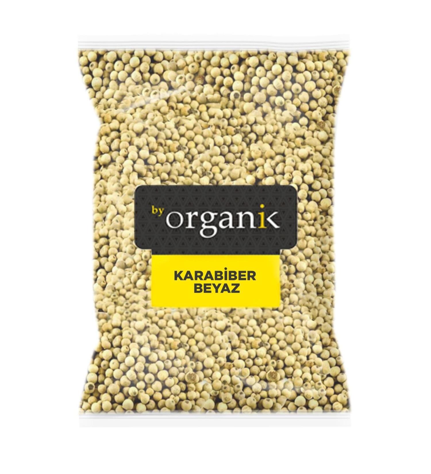 BY ORGANIC White Pepper - White Black Pepper 1 Kg (Sifted Coarse Grained No Additives)