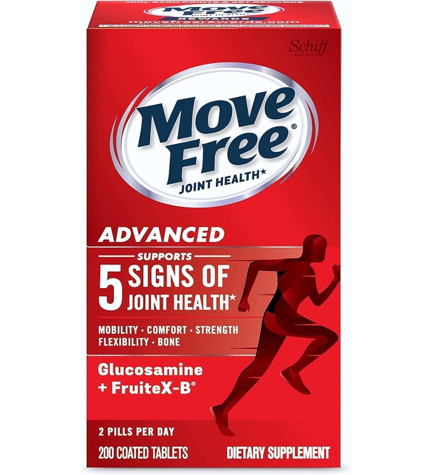 Schiff Move Free Advanced 200 Tablets - Buy Online on GoSupps.com