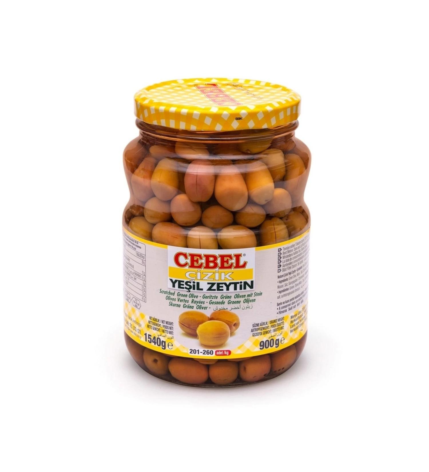 Cebel Green Scratched Olive Glass 900 gr