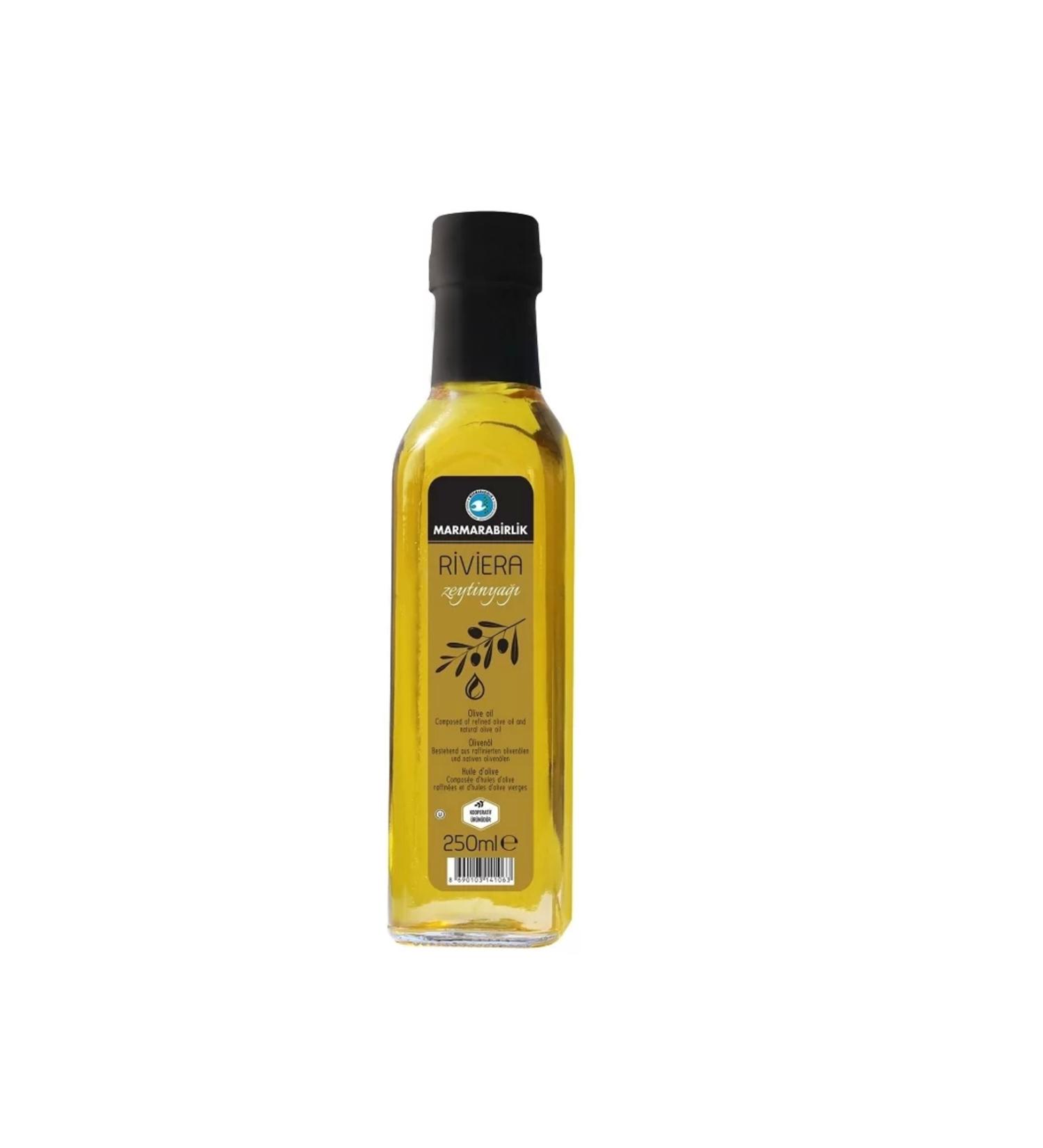 Marmarabirlik Natural Extra Virgin Olive Oil Glass Bottle 250 ml