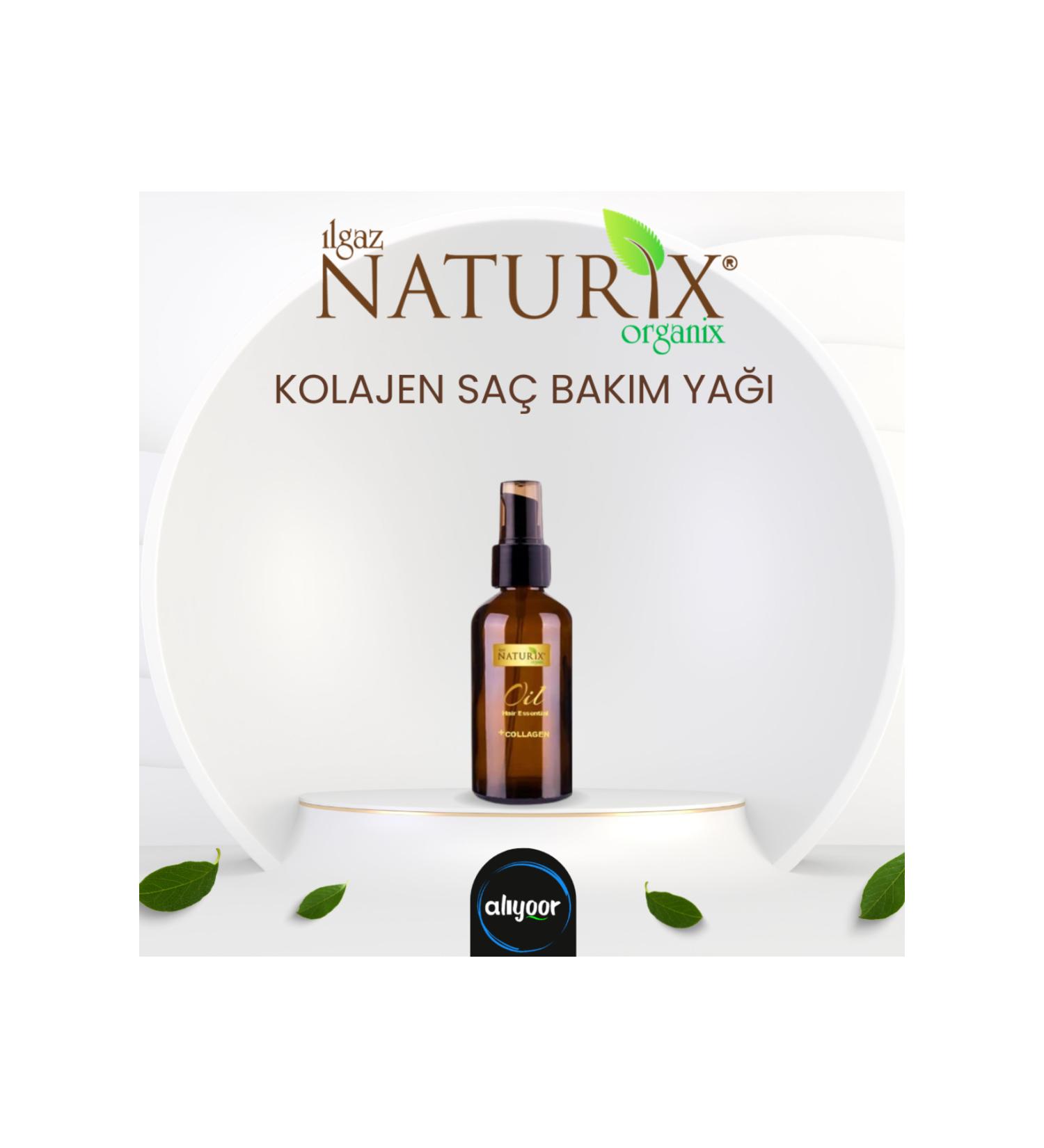 Naturix Collagen Hair Care Oil for Weak Hair Repairing Crysyal Shine Nourishing 100 Ml