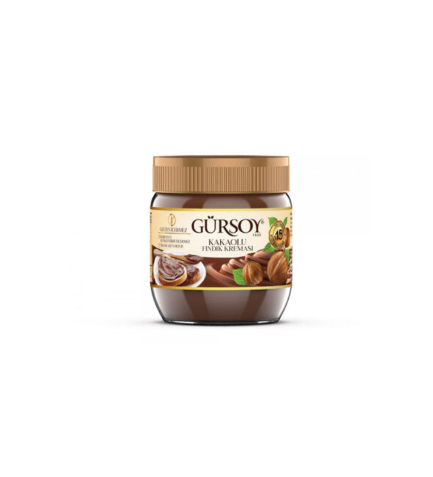 Gursoy Gluten-free Cocoa Hazelnut Cream 400 gr (PACK OF TWO)