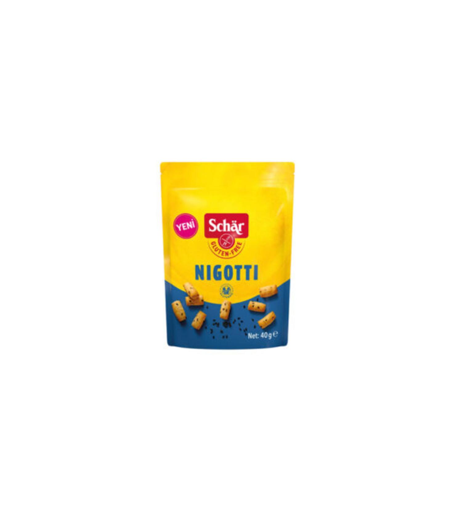 Schar Nigotti Mini Crackers with Black Seeds 40 Gr (Pack of two)