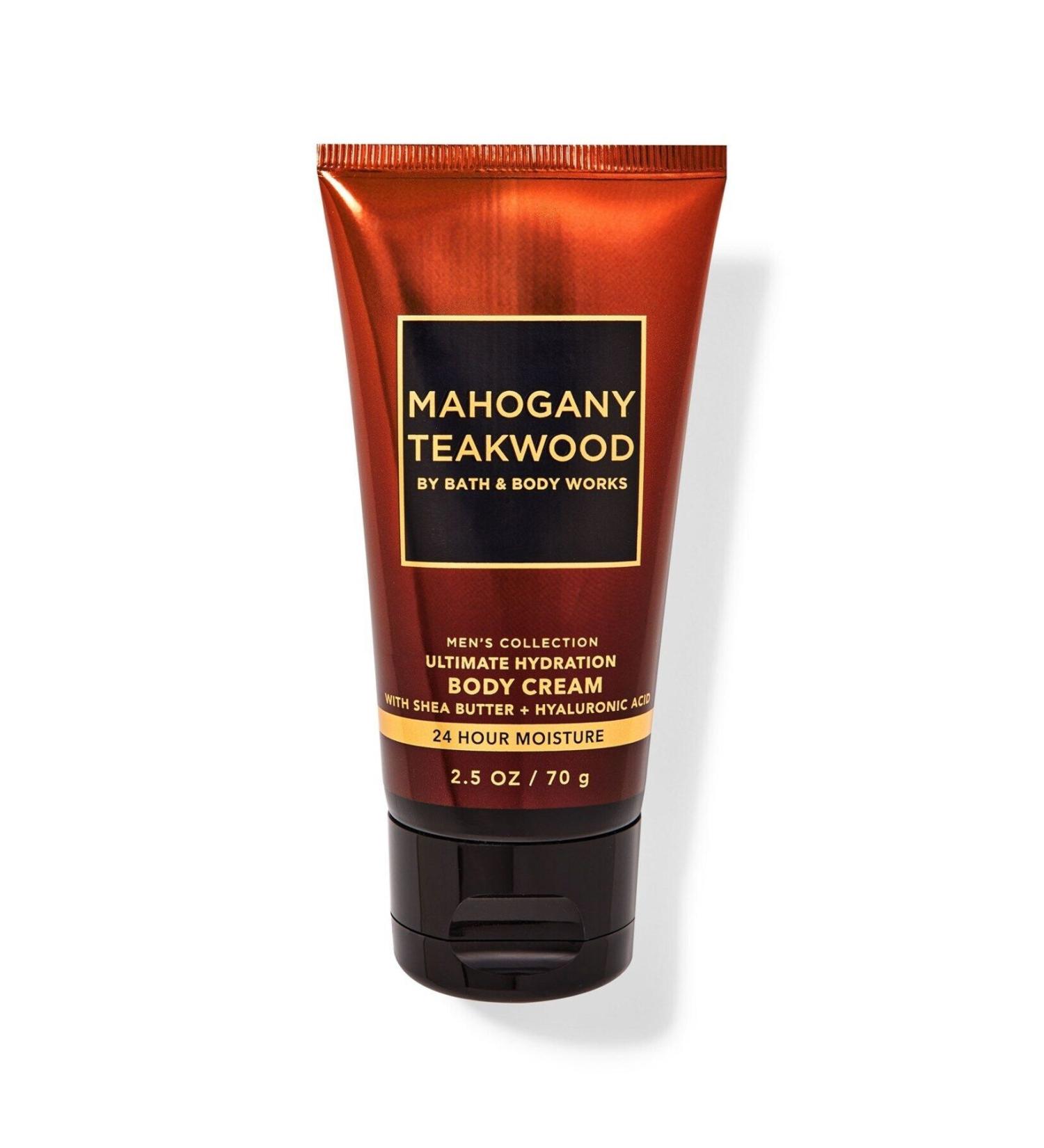 Bath & Body Works Mahogany Teakwood Travel Size Body Cream 70 G