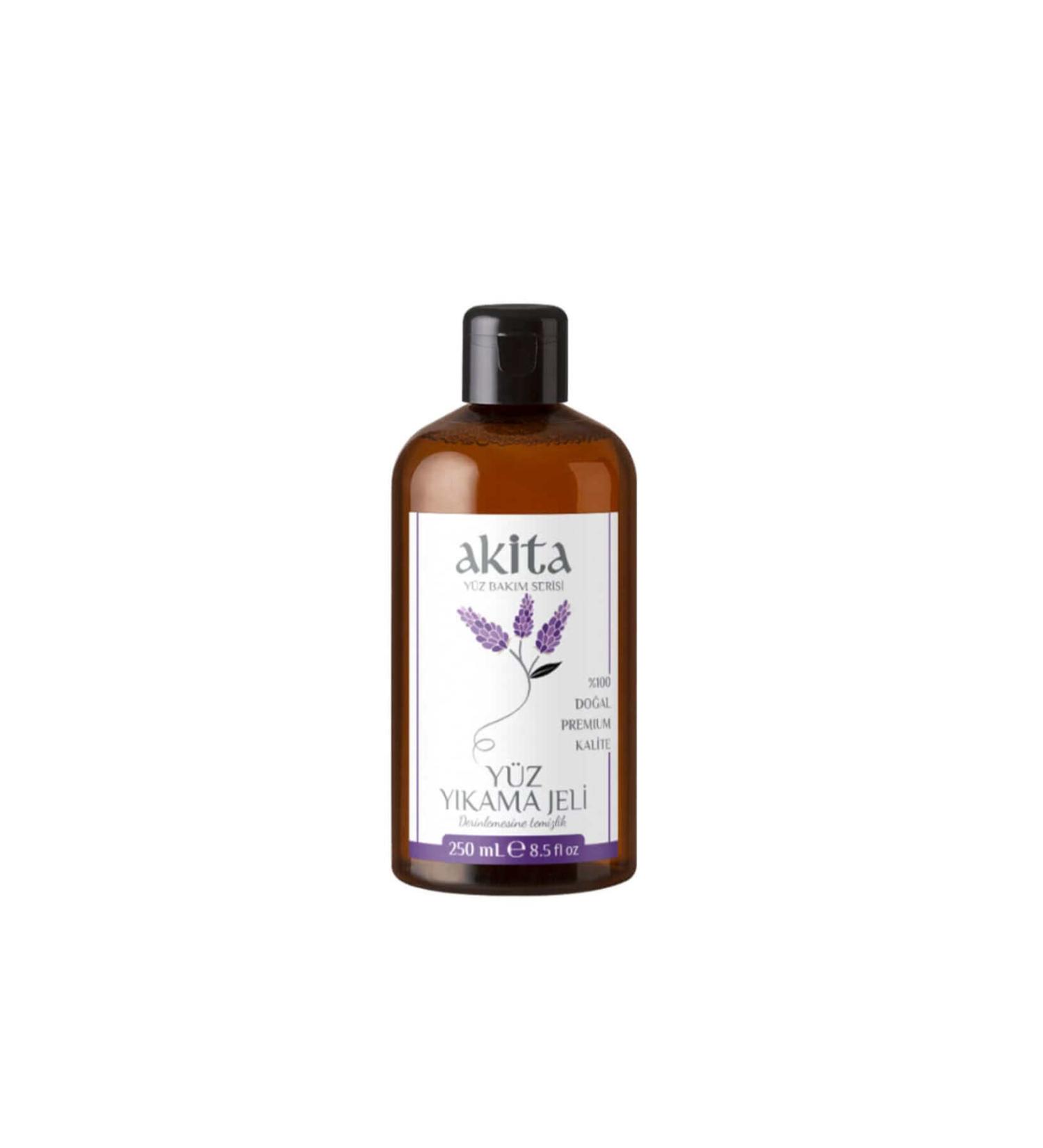 Akita 100% Natural Face Wash Gel Lavender 250ml