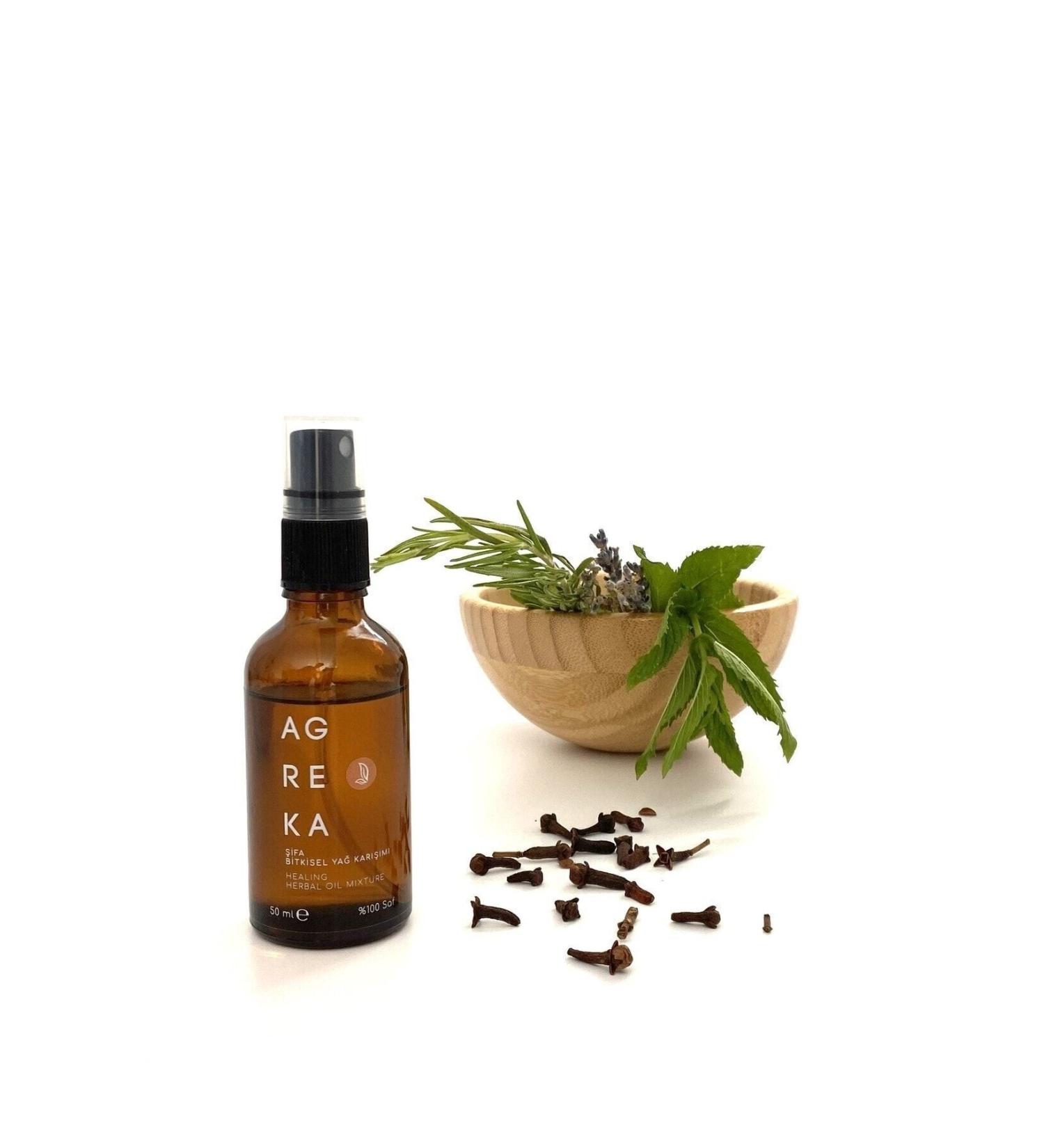 Agreka Healing Herbal Oil Mixture 50 ml / Massage Oil / Care Oil