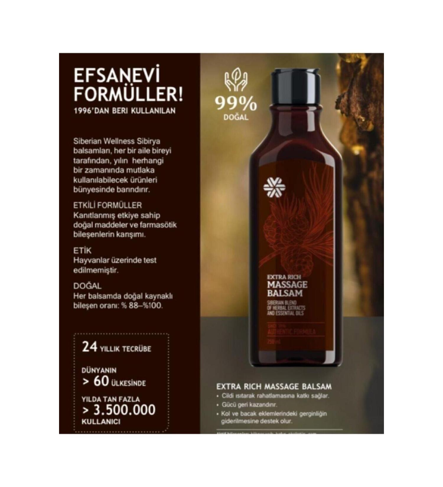 SIBERIAN WELNESS Siberian Wellness Extra Rich Massage Balsam Body Massage Balsam 250 ml