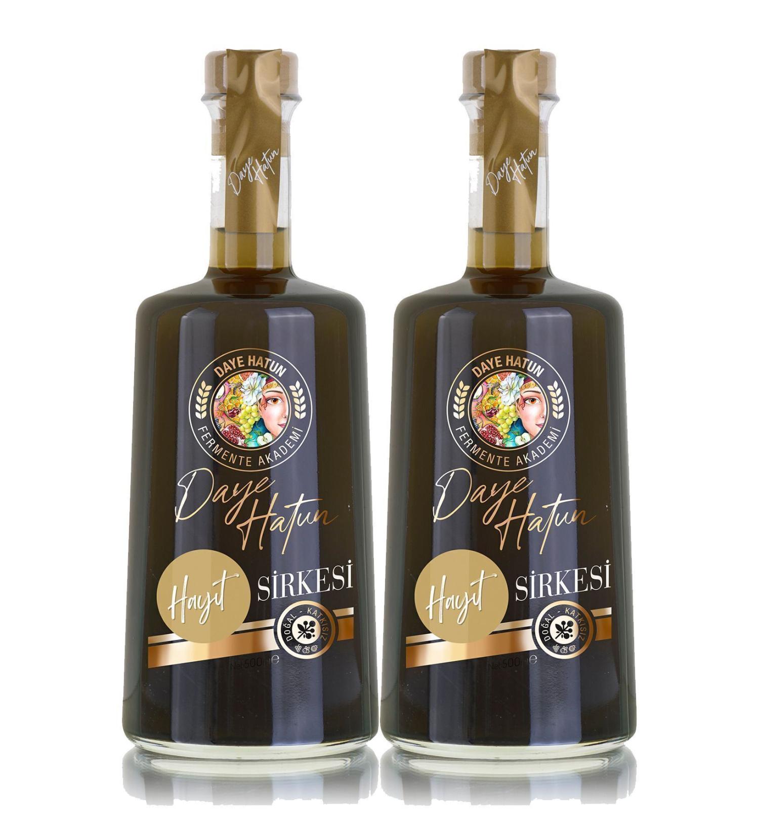 DAYE HATUN Chaste Vinegar (dual) / Chaste Seed Vinegar (natural Fermented Live Vinegar / Nat. Fermented / 2 * 500 Ml) - Buy Online on GoSupps.com