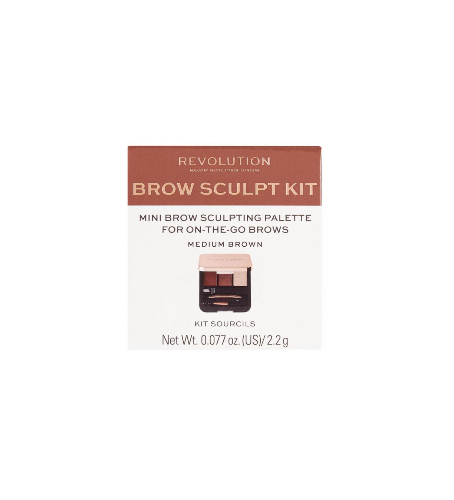 Revolution Brow Sculpt Kit Medium Eyebrow Kit