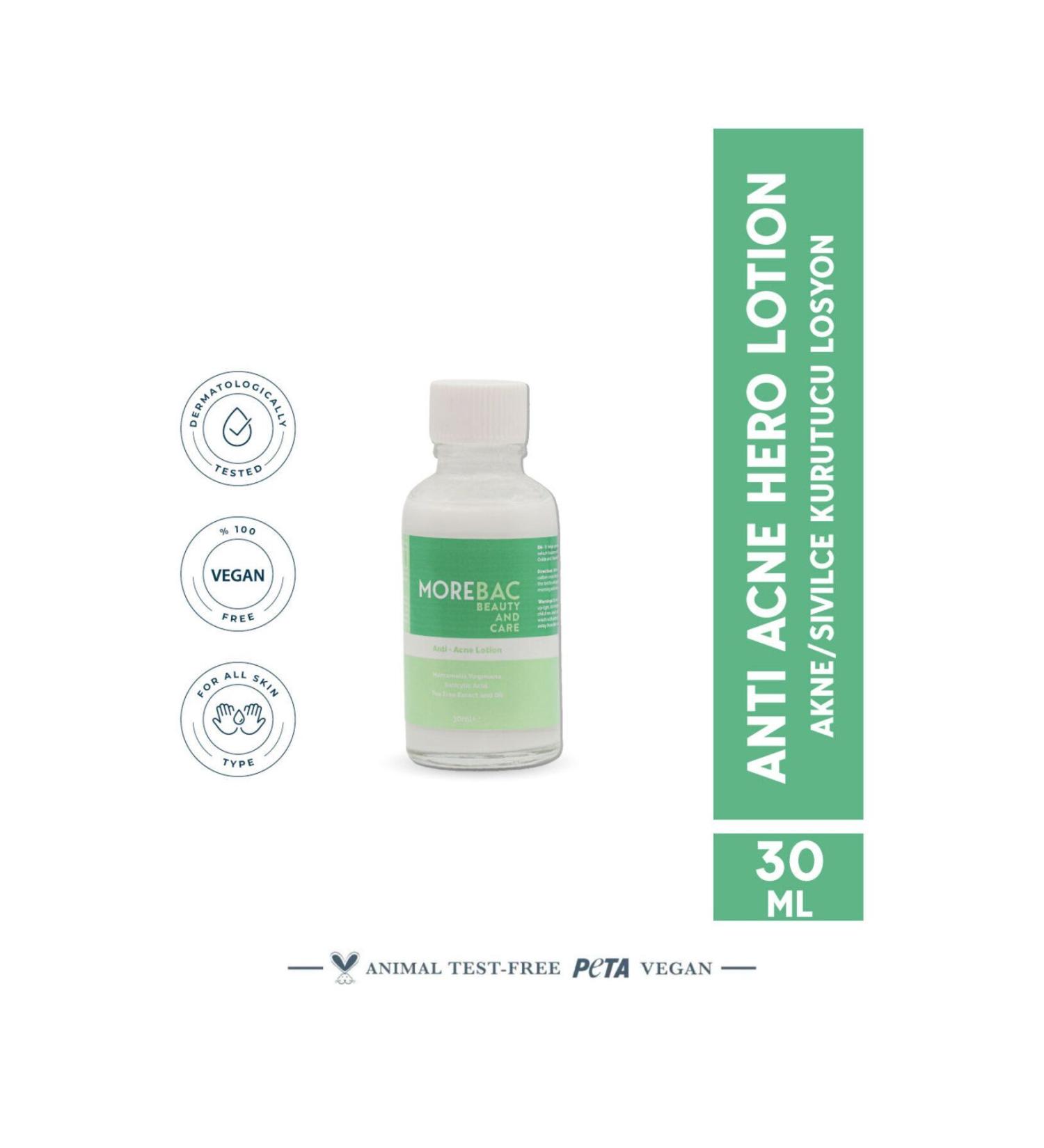 MOREBAC Anti Acne Hero Lotion - Anti Acne Hero Lotion 30 ml Acne Dryer