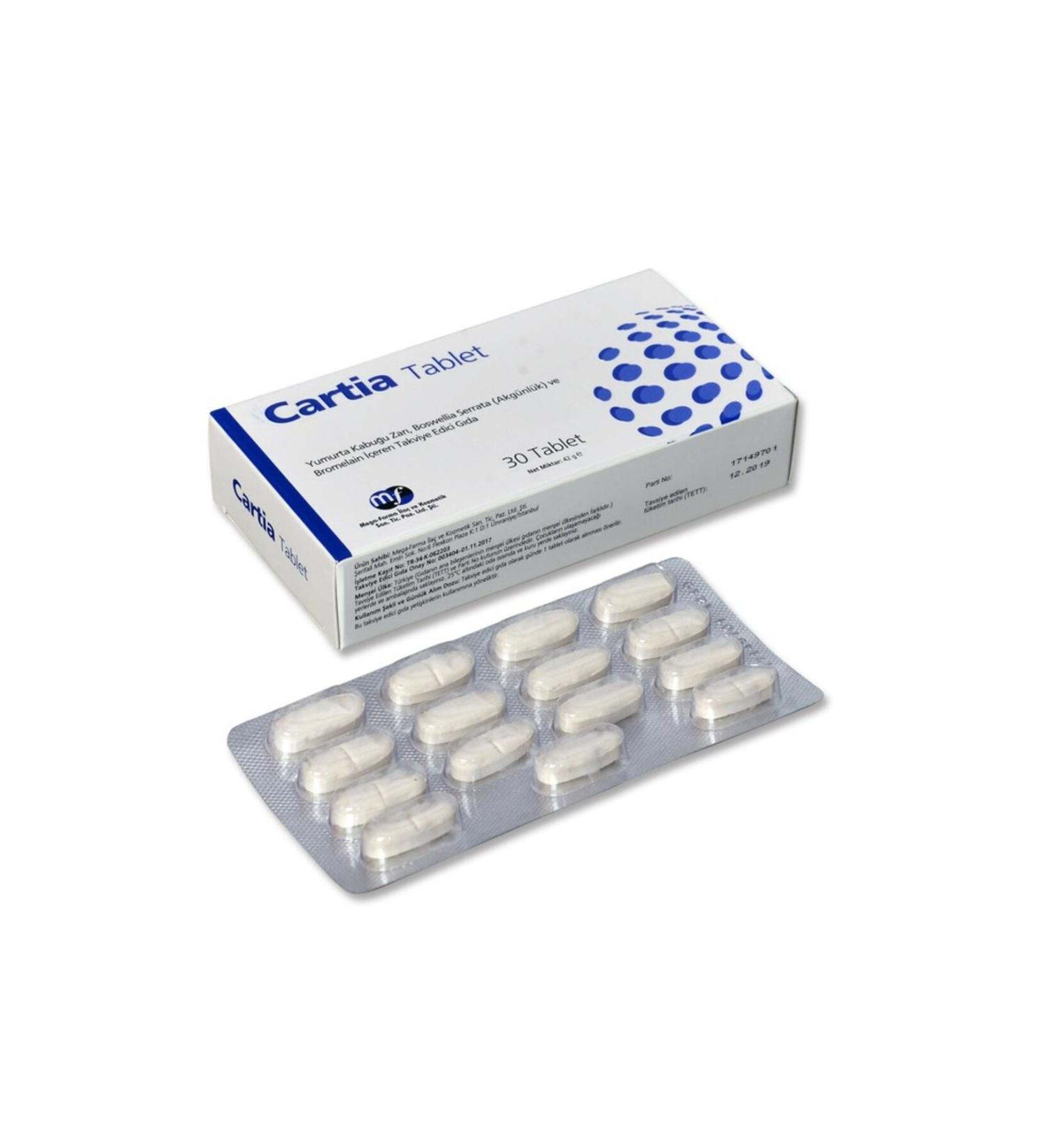 Mega Cartia 200mg 30 Tablets