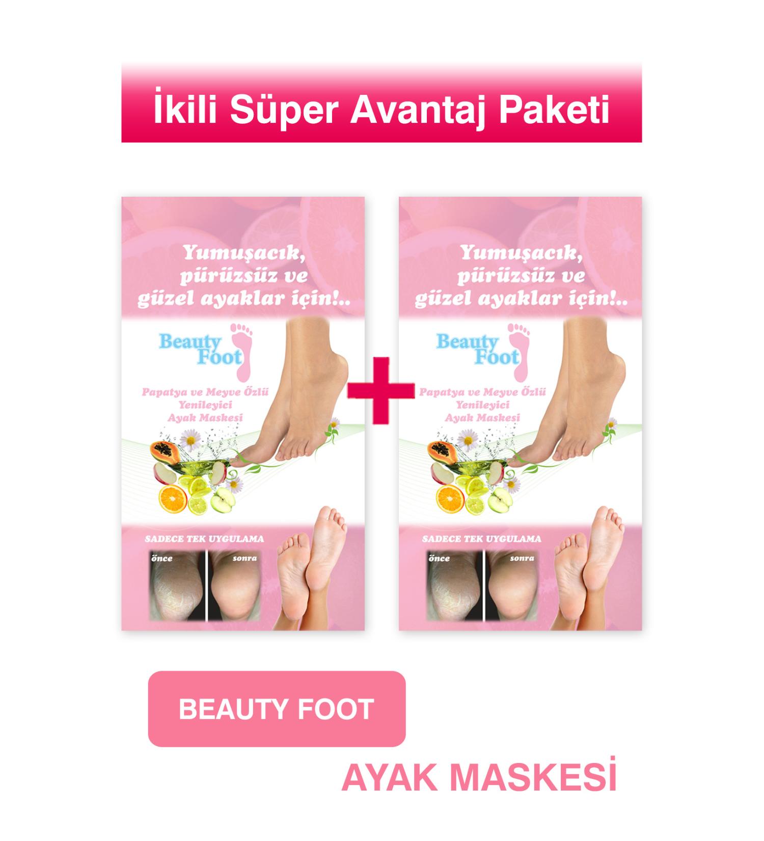 Beauty foot Chamomile and Fruit Extract Regenerating Foot Mask 2 Pack